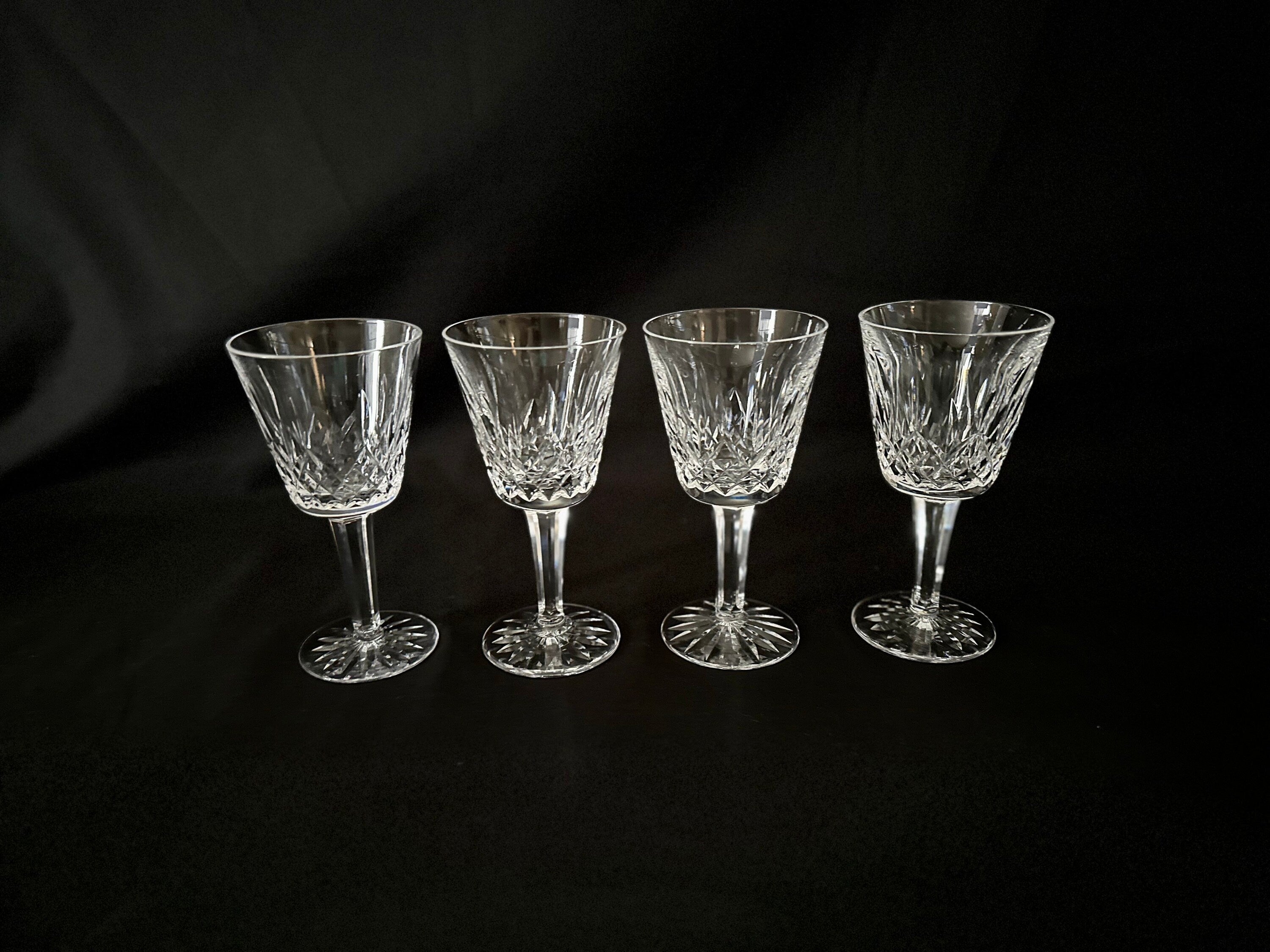 8 Waterford Lismore Crystal Wine Glasses