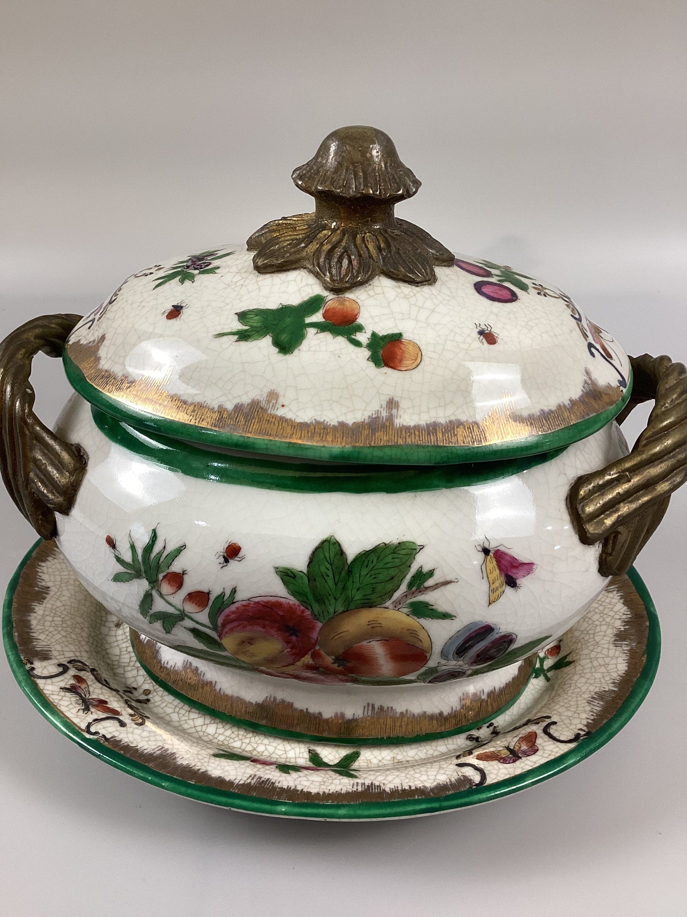 Decorative Porcelain Tureen by Tang Hau