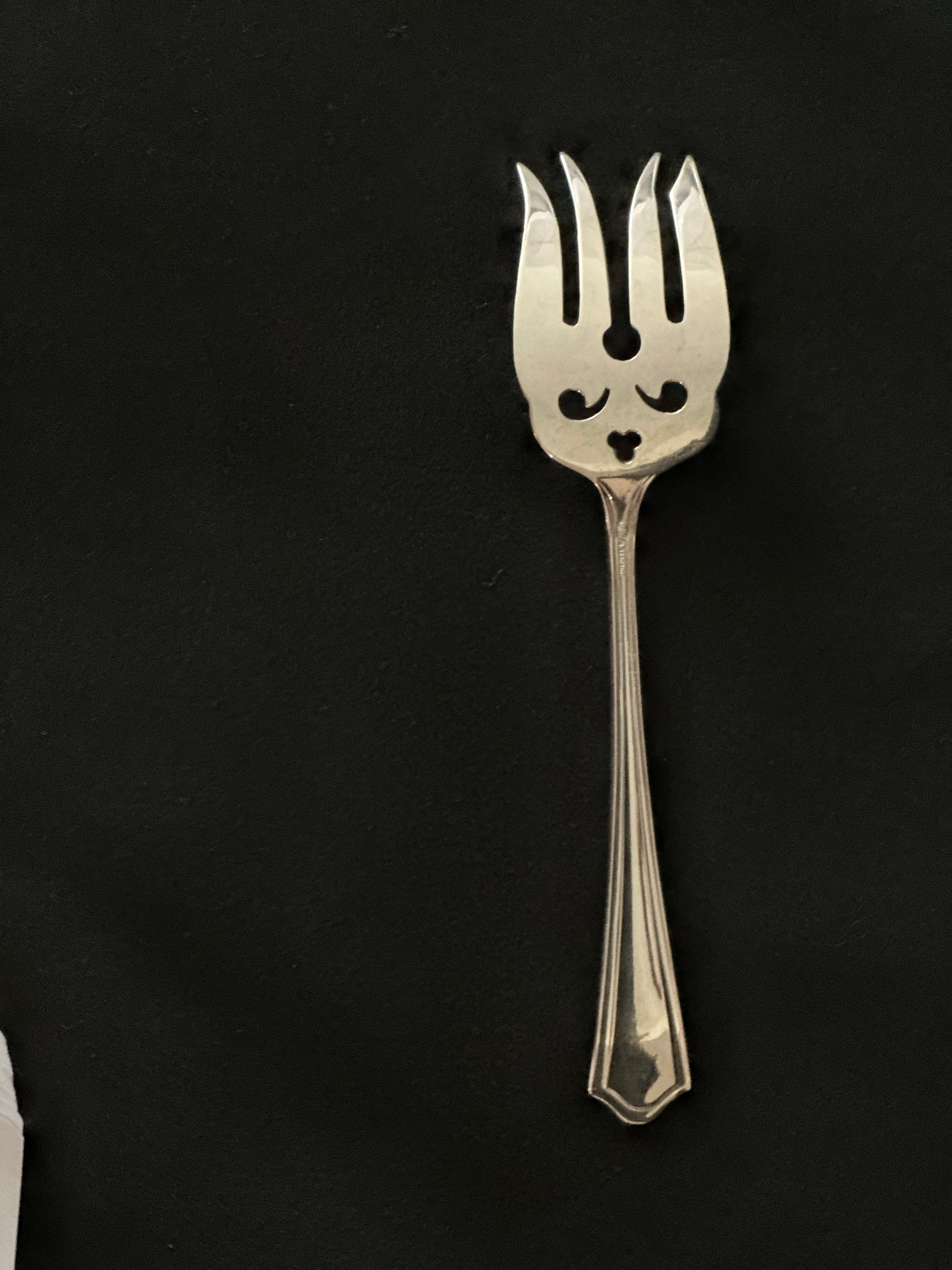 Antique Mary Warren Sterling Serving Fork by Manchester Silver