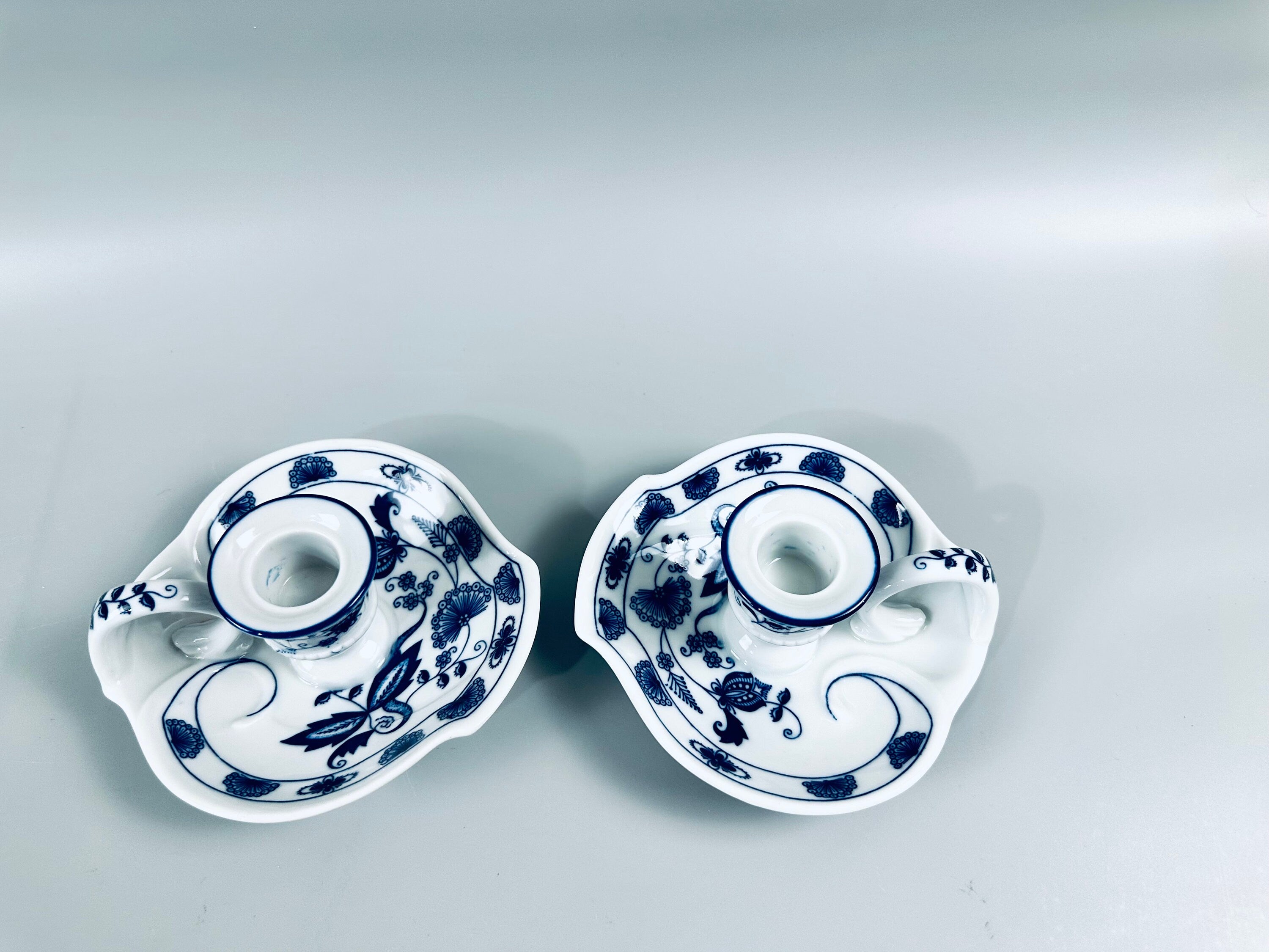 Blue Onion Candle Holders by Brandenburg