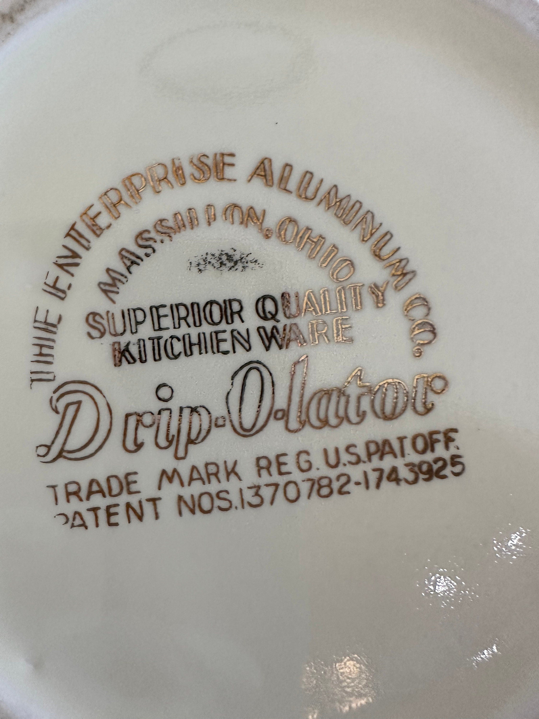 Dripolator Teapot by Hall Pottery for Enterprise