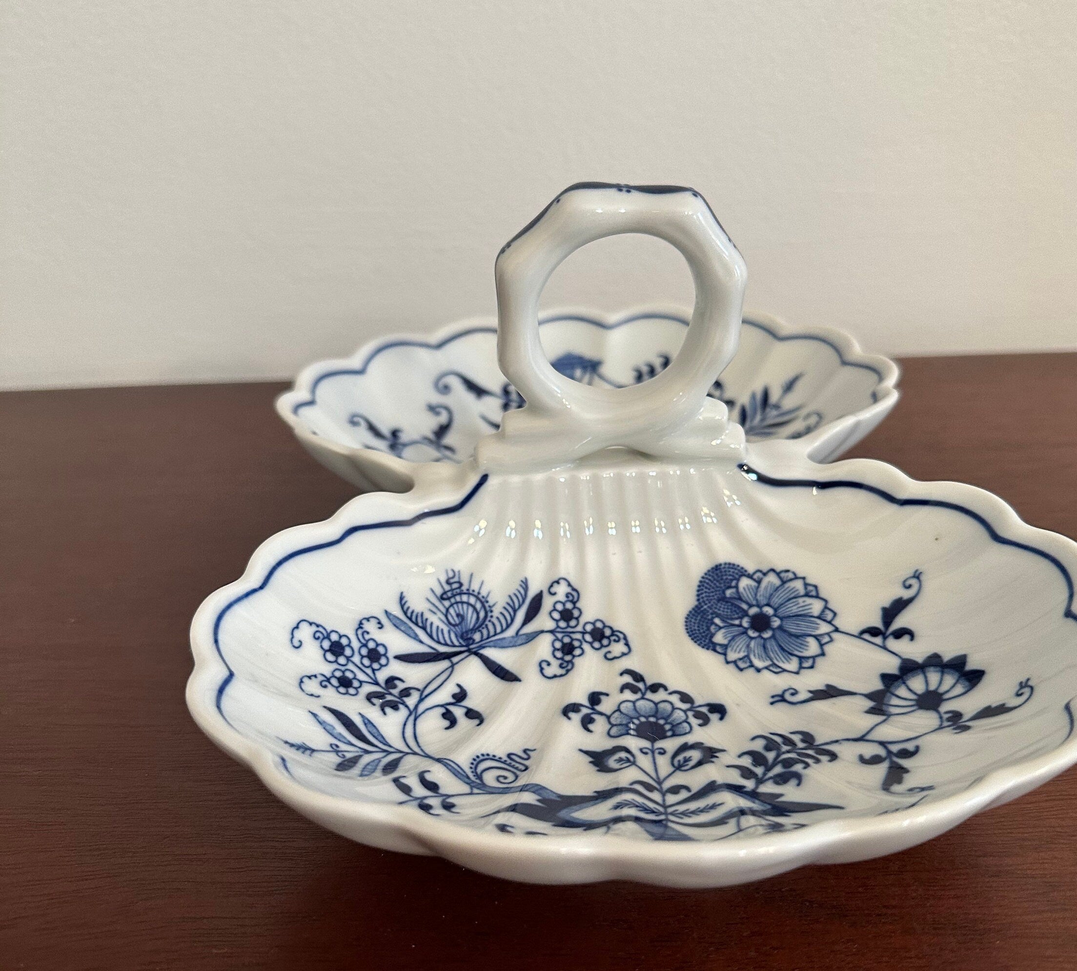 Blue Danube 2 part Relish with Handle Larger Size