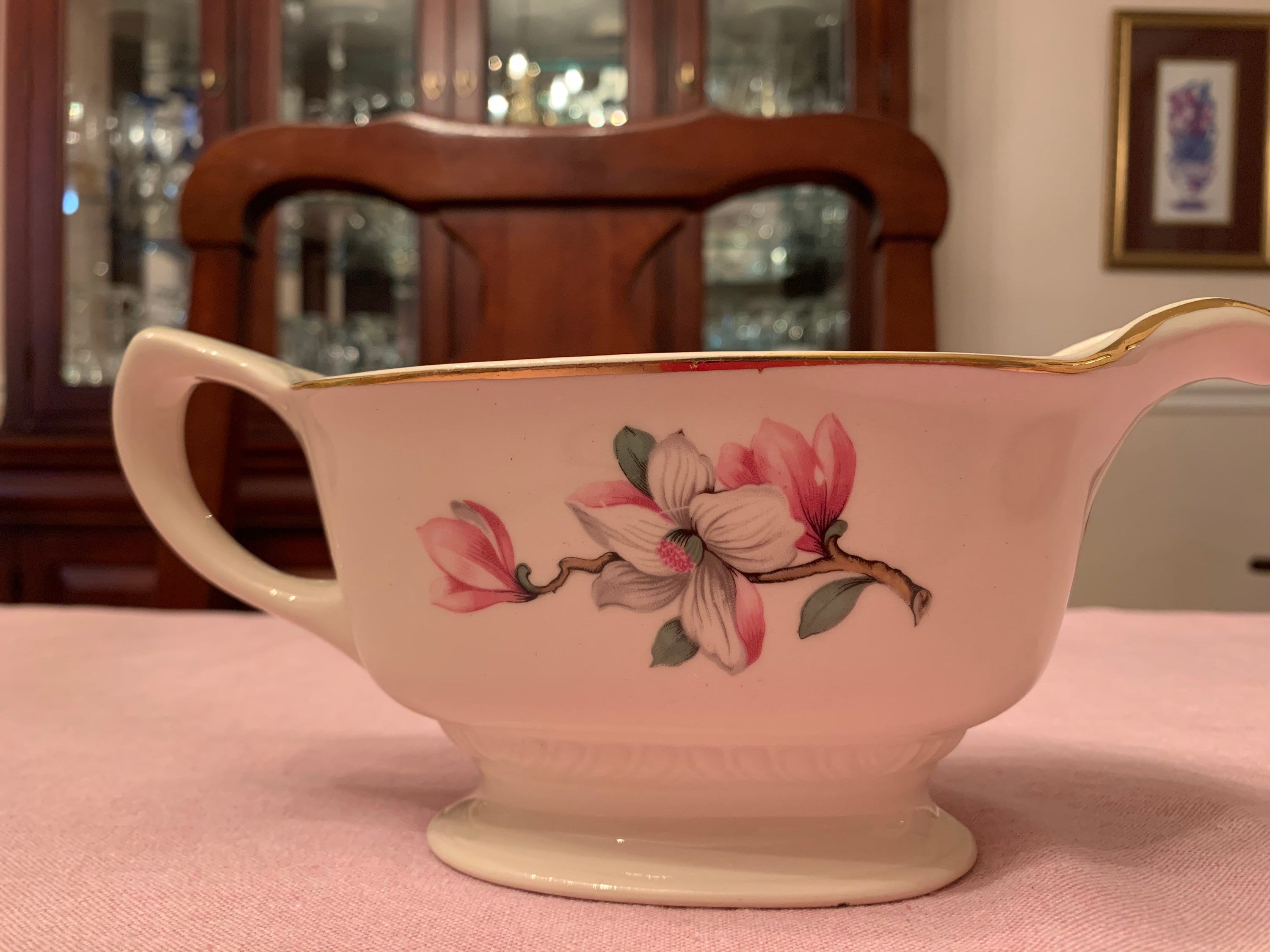 Homer Laughlin Dogwood Gravy Boat