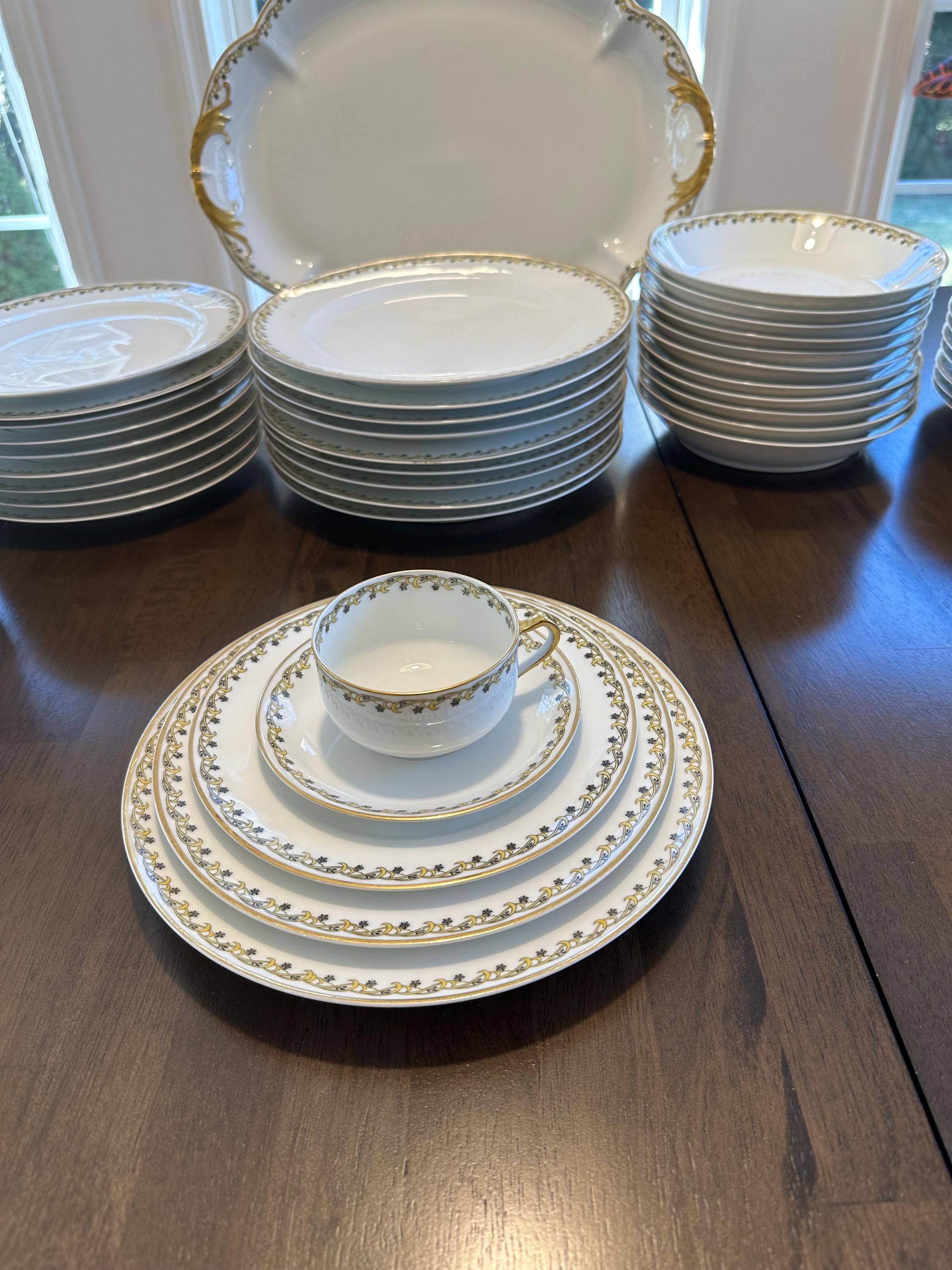 Haviland Limoges Large Set of Antique French China