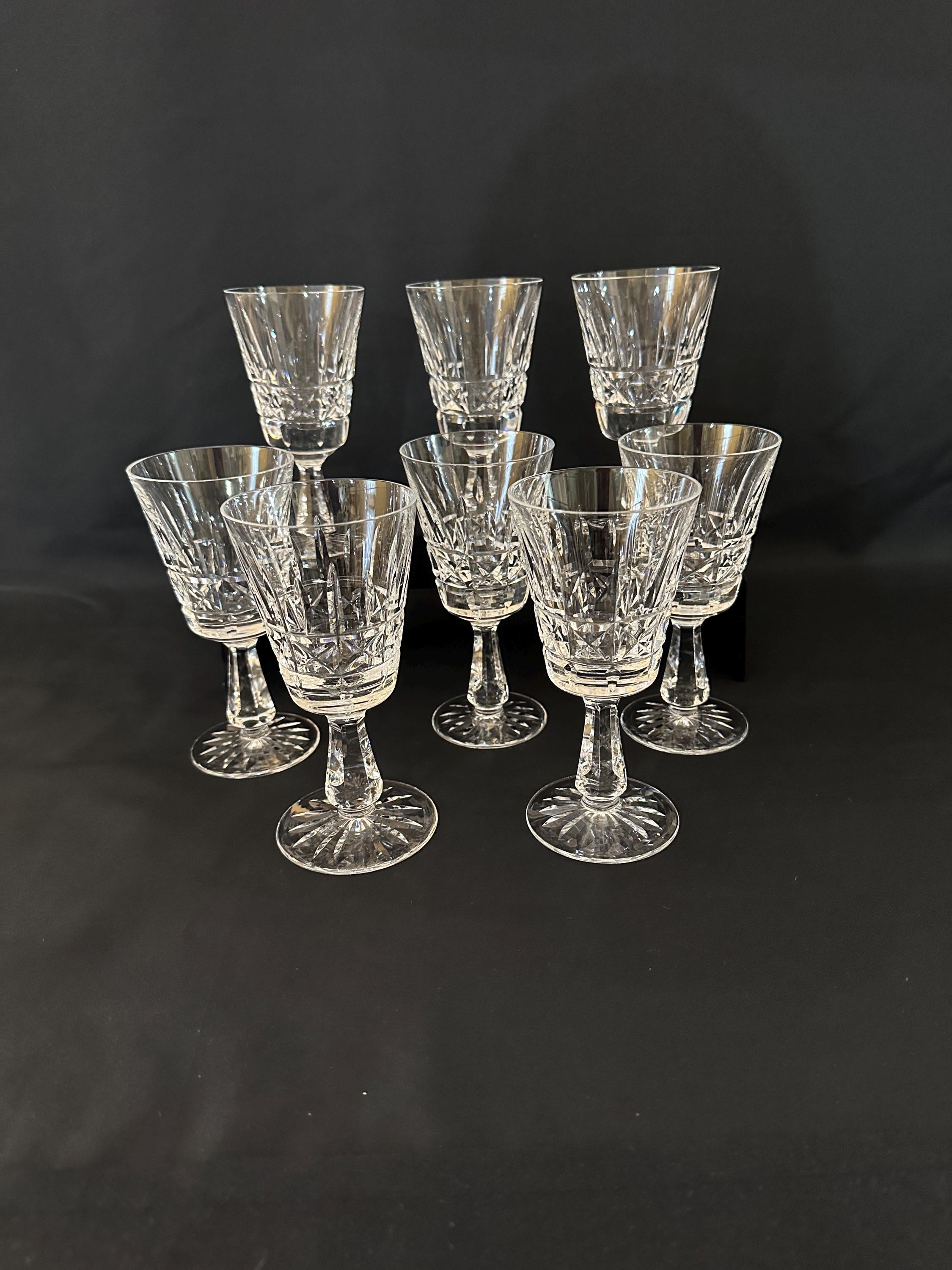 A Set Of 8 Waterford Kylemore Claret Glasses