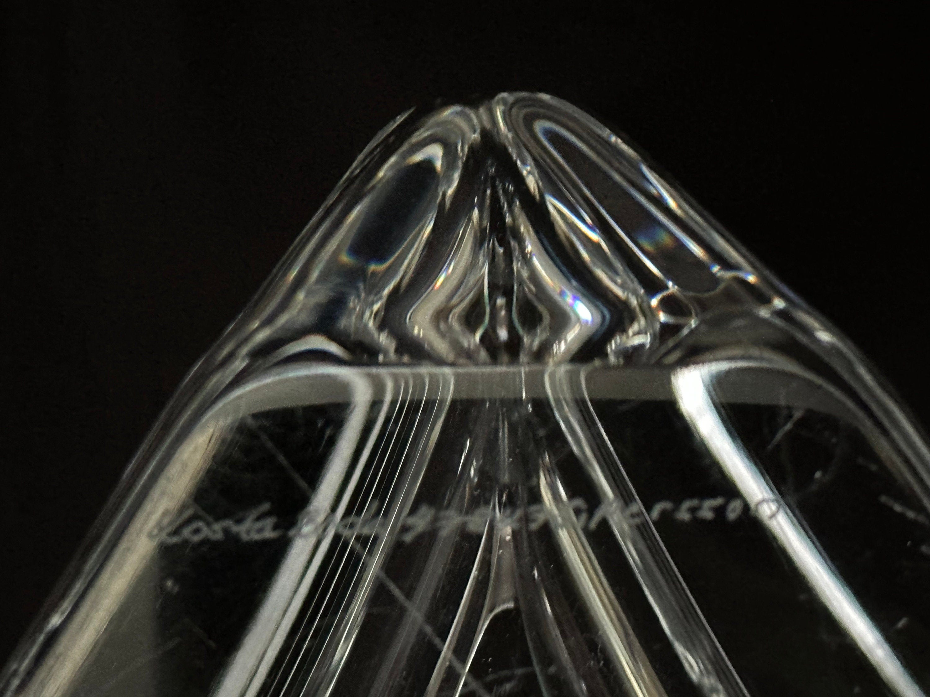 Artist Signed Kosta Boda Vase 7”