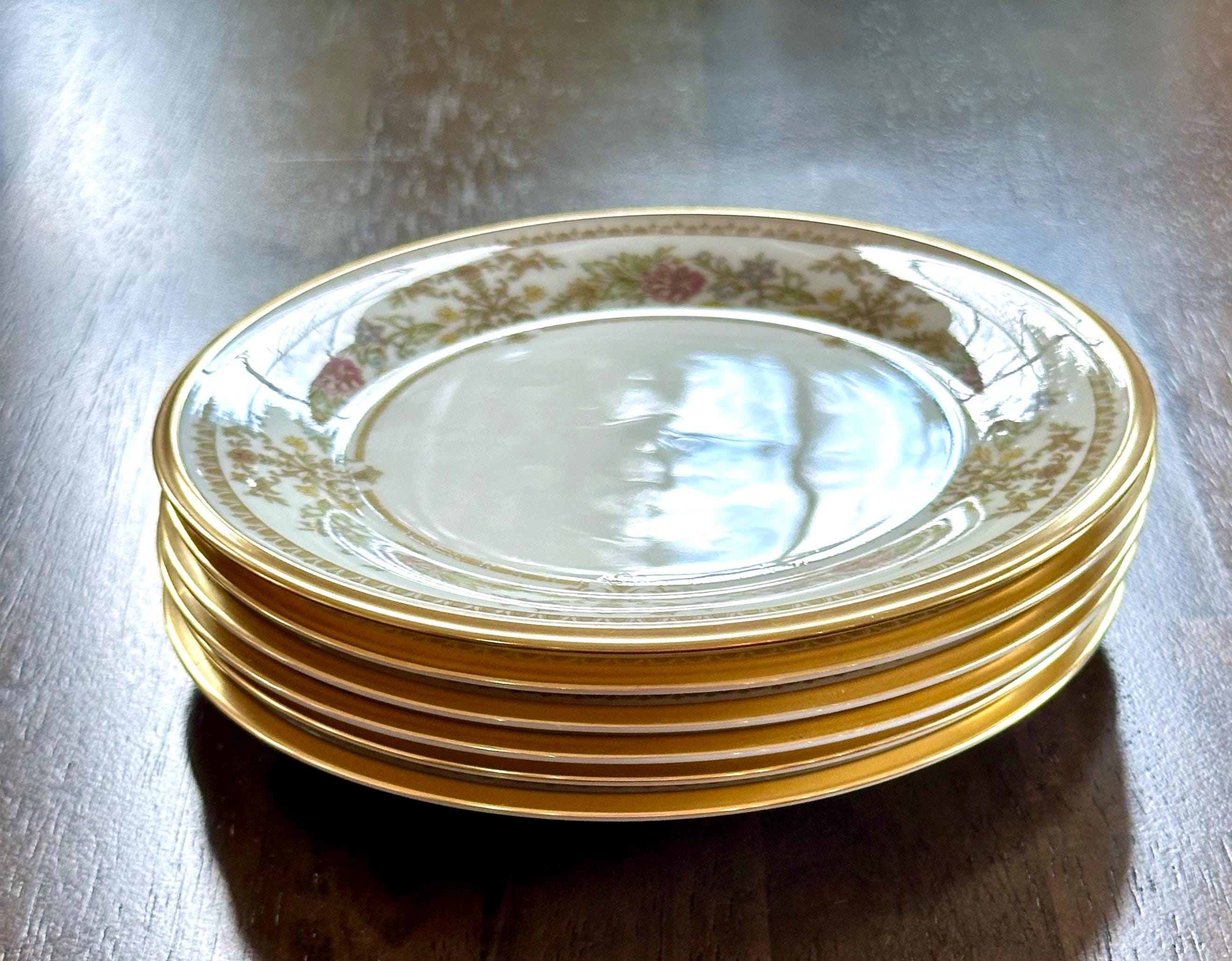 6 Lenox Castle Garden Bread Plates