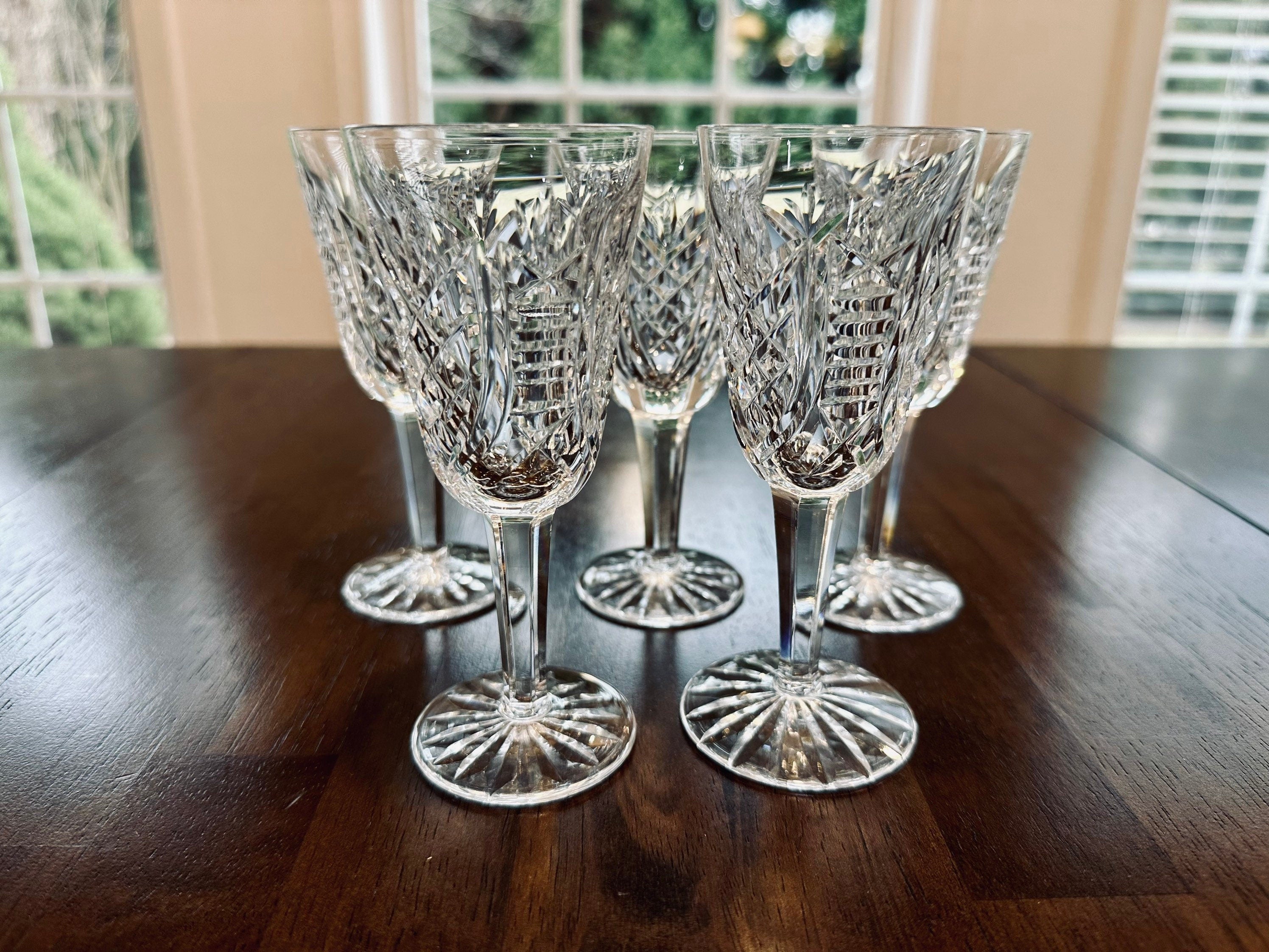 5 Waterford Crystal Clare Sherry Glasses