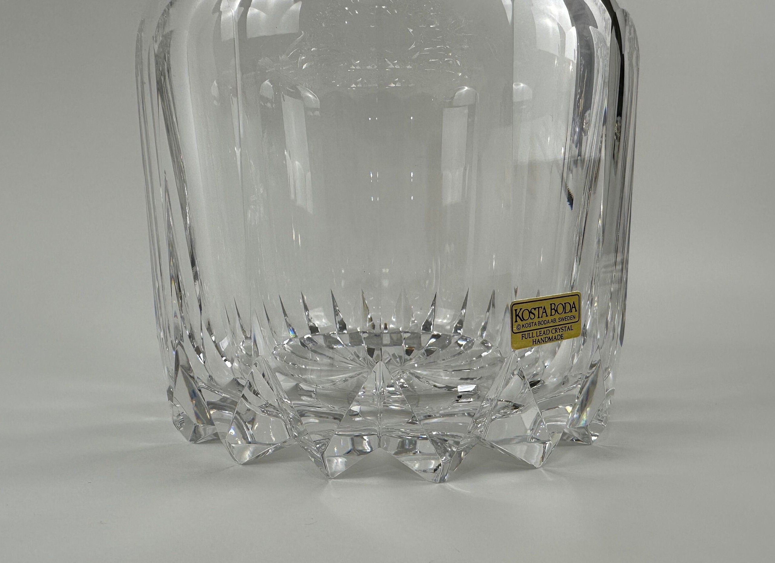 Kosta Boda Cut Crystal Decanter