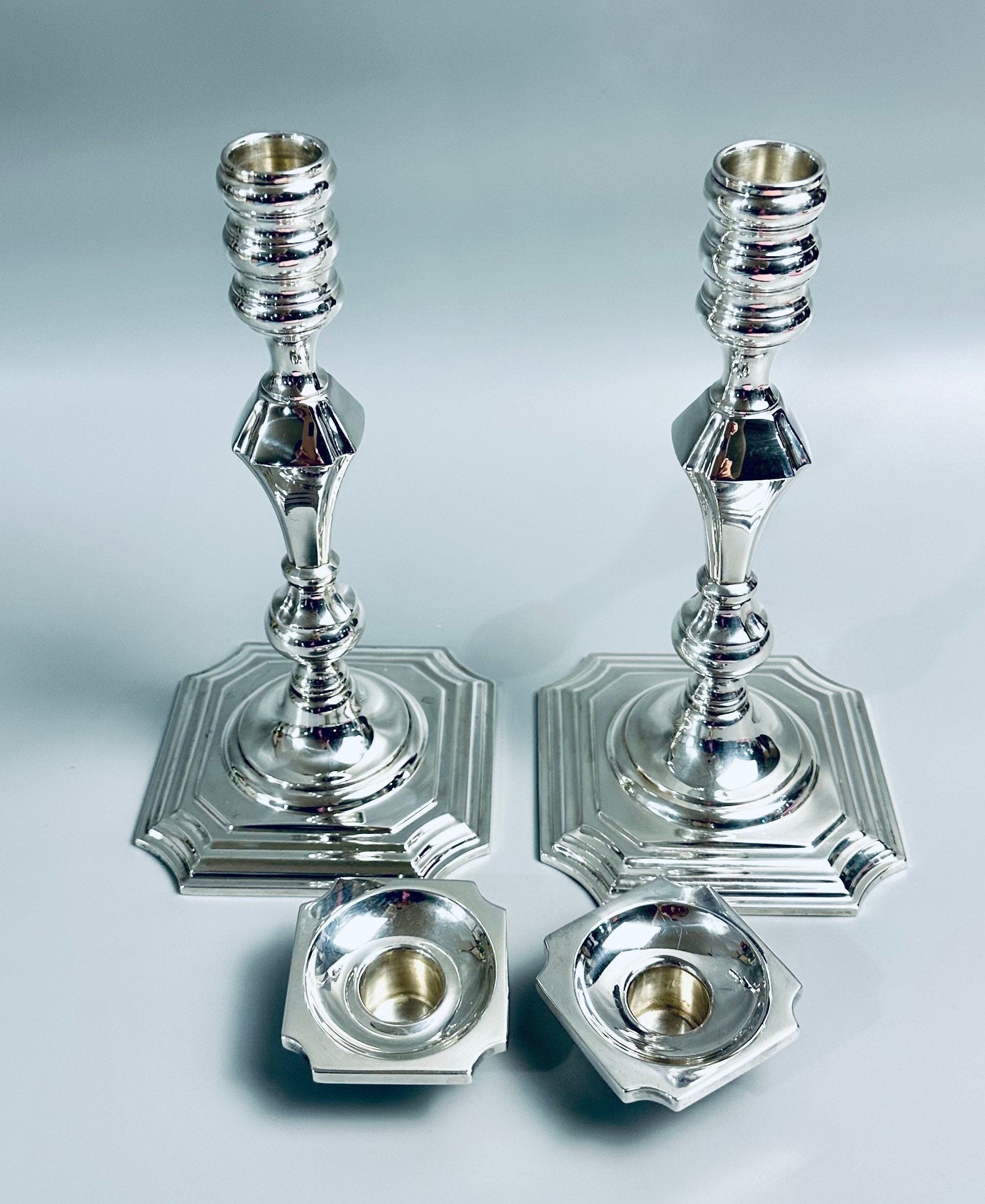 Redlich Sterling Silver Antique Candlesticks