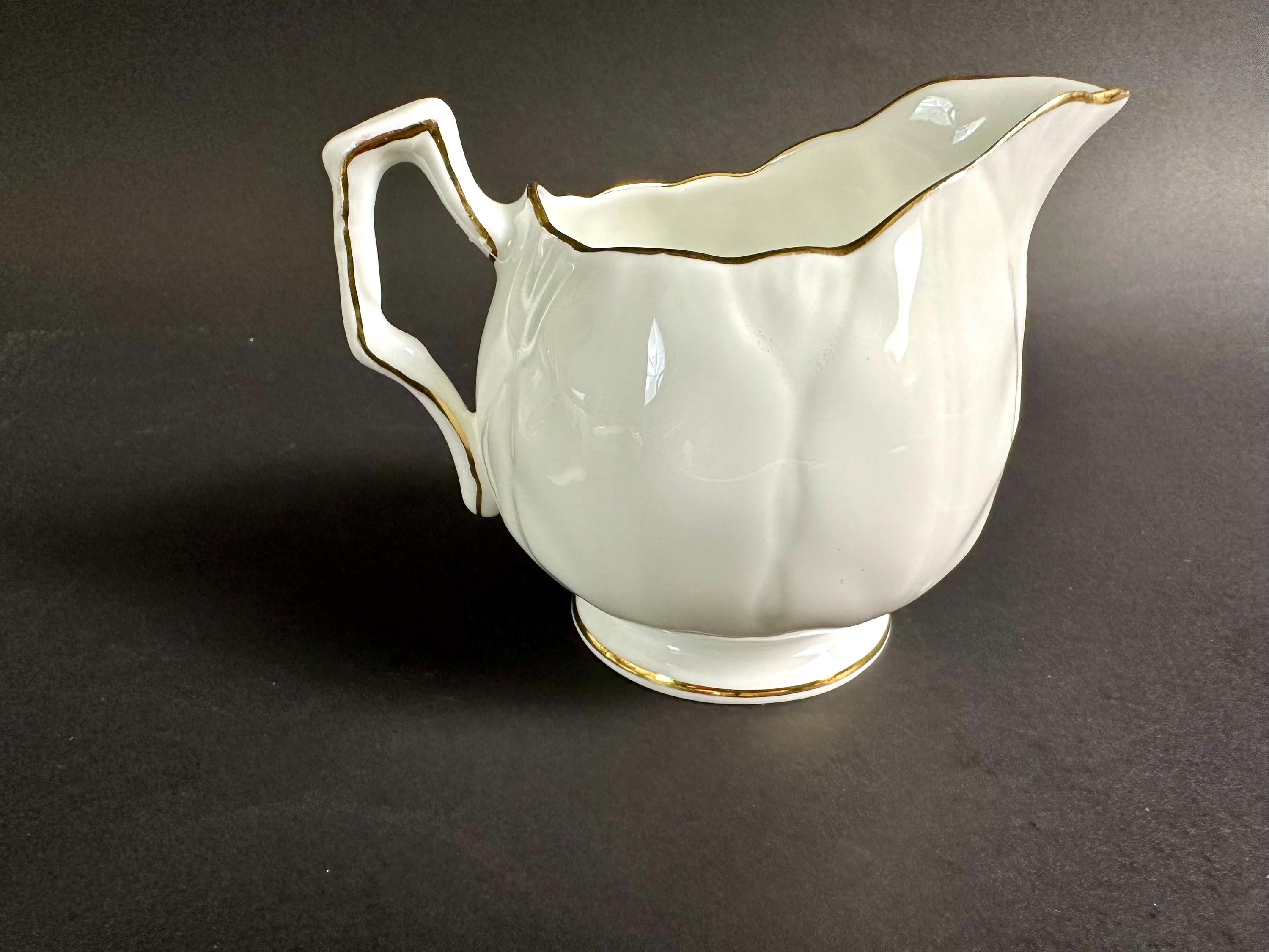 Aynsley Pembroke Mini Creamer and Open Sugar Bowl