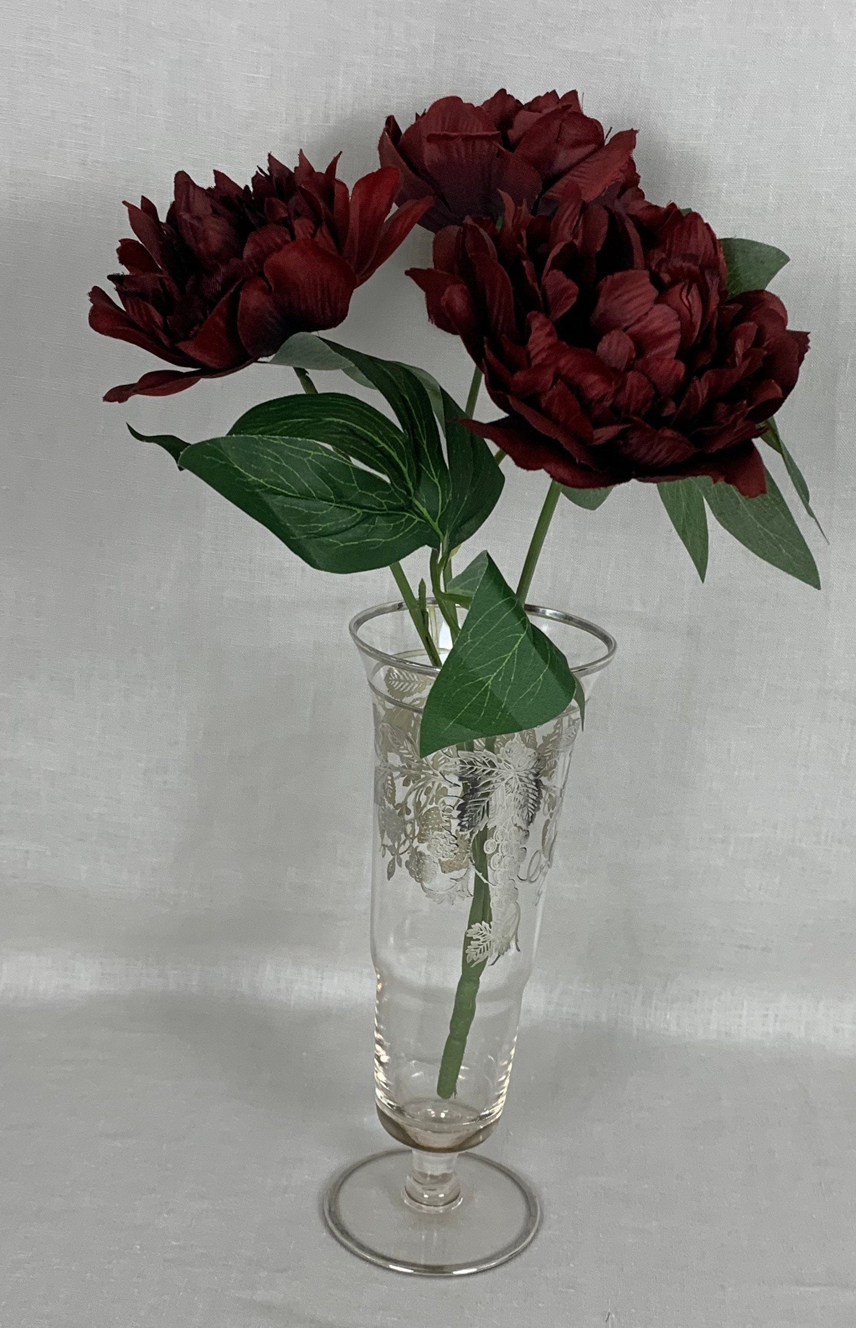 Antique Silver Overlay Vase With Fruit Pattern
