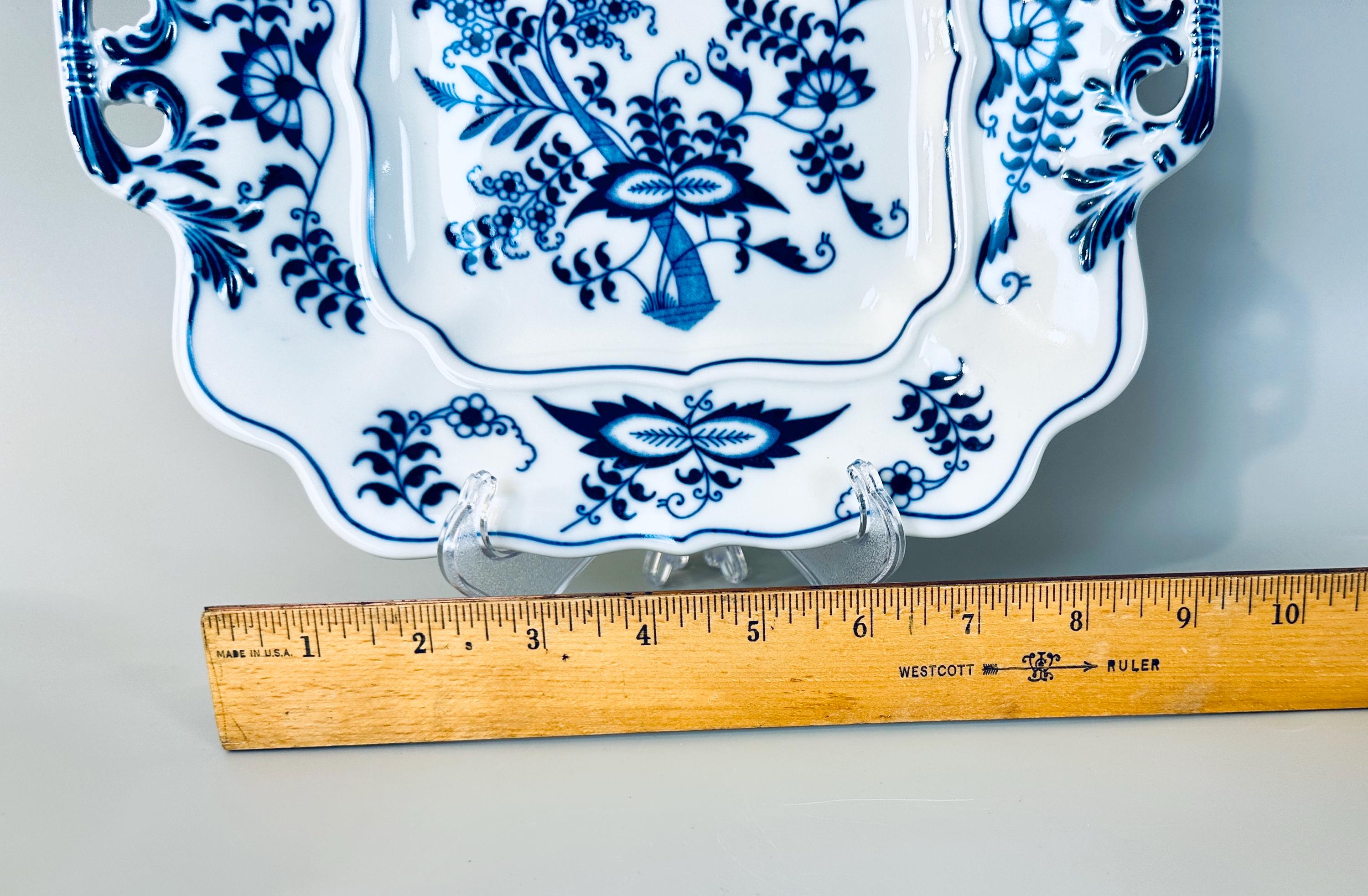 Blue Danube Square Serving Plate Cake Plate