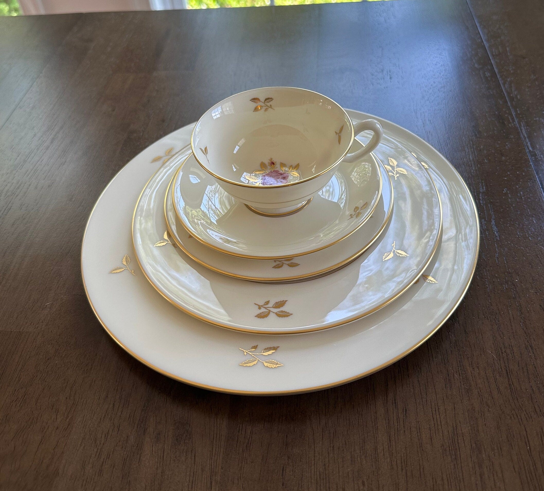 Lenox Rhodora 5 Piece Place Settings