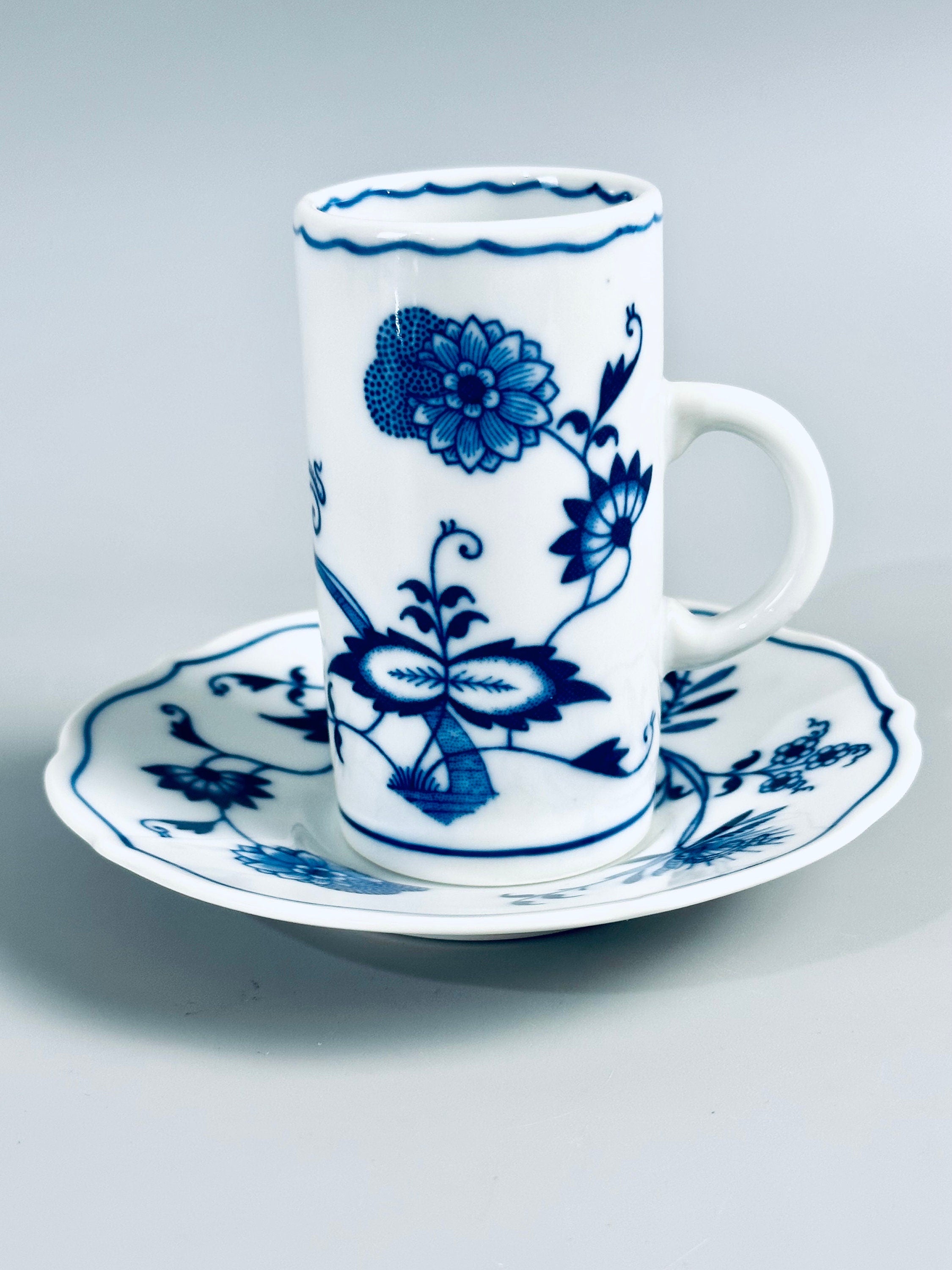 Blue Danube Irish Coffee Cups and Saucers