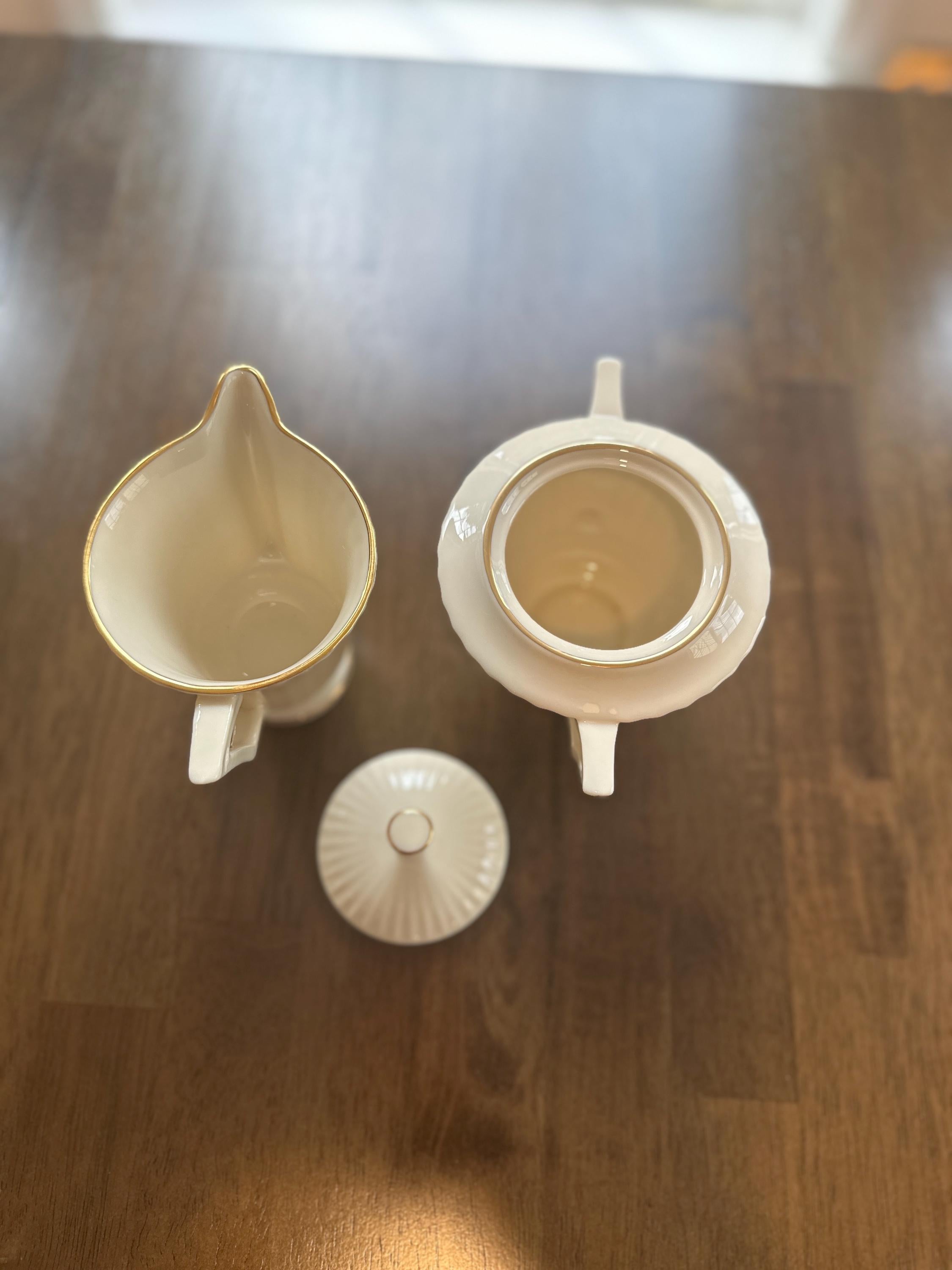 Lenox Citation Gold Creamer and Sugar Bowl