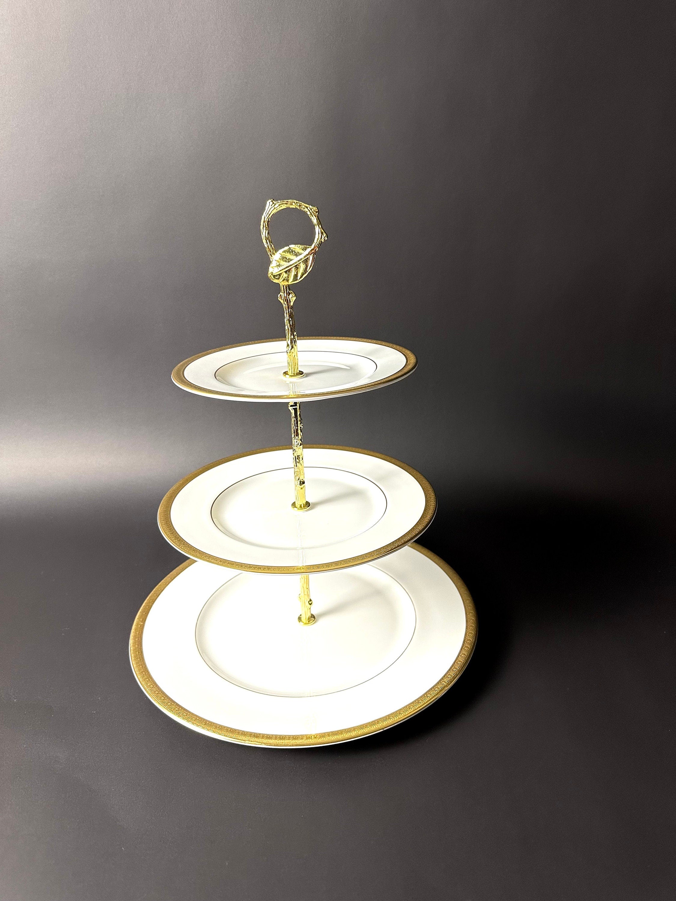 Royal Doulton Royal Gold 3 Tiered Server/Tidbit Tray