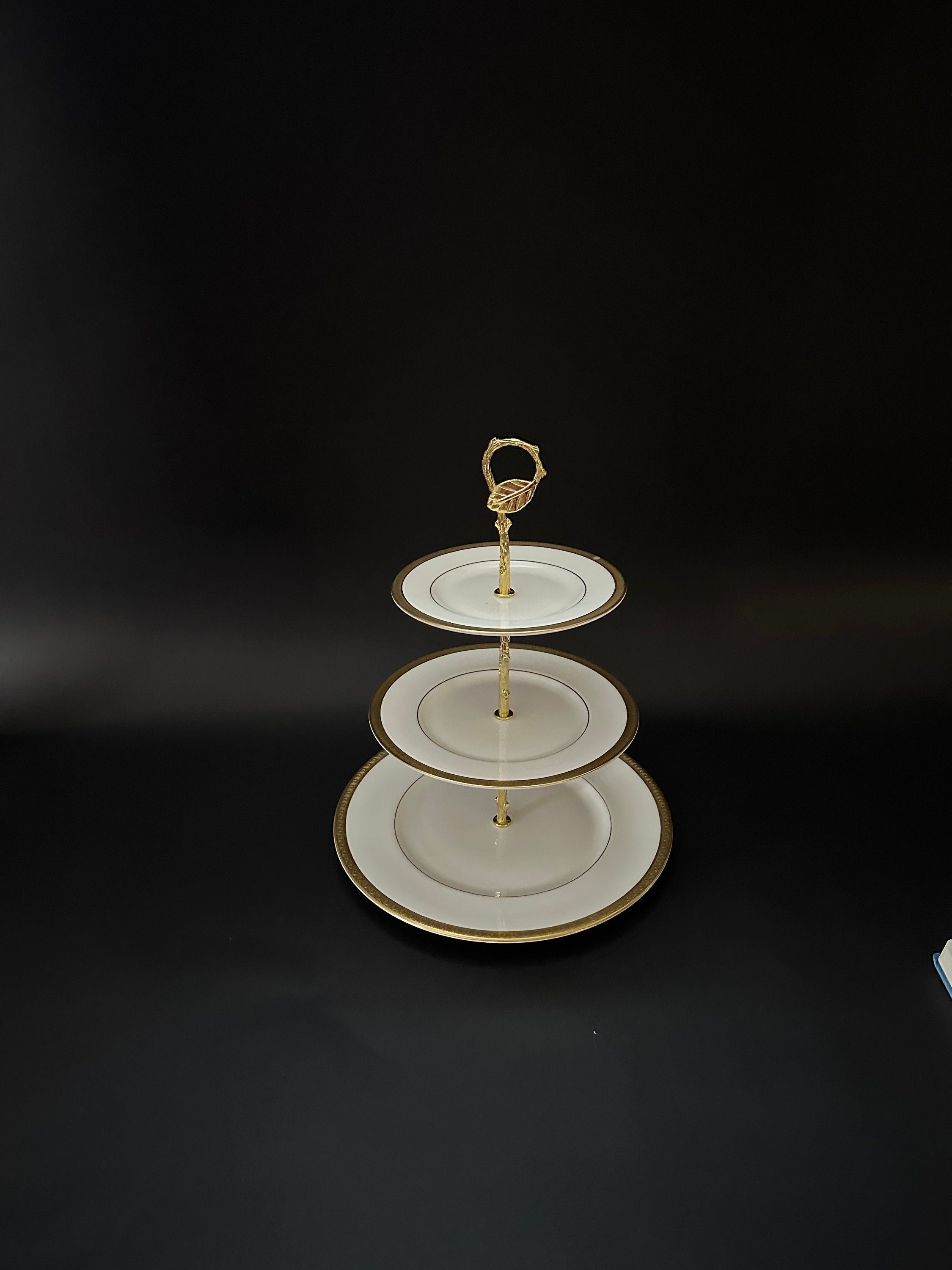 Royal Doulton Royal Gold 3 Tiered Server/Tidbit Tray