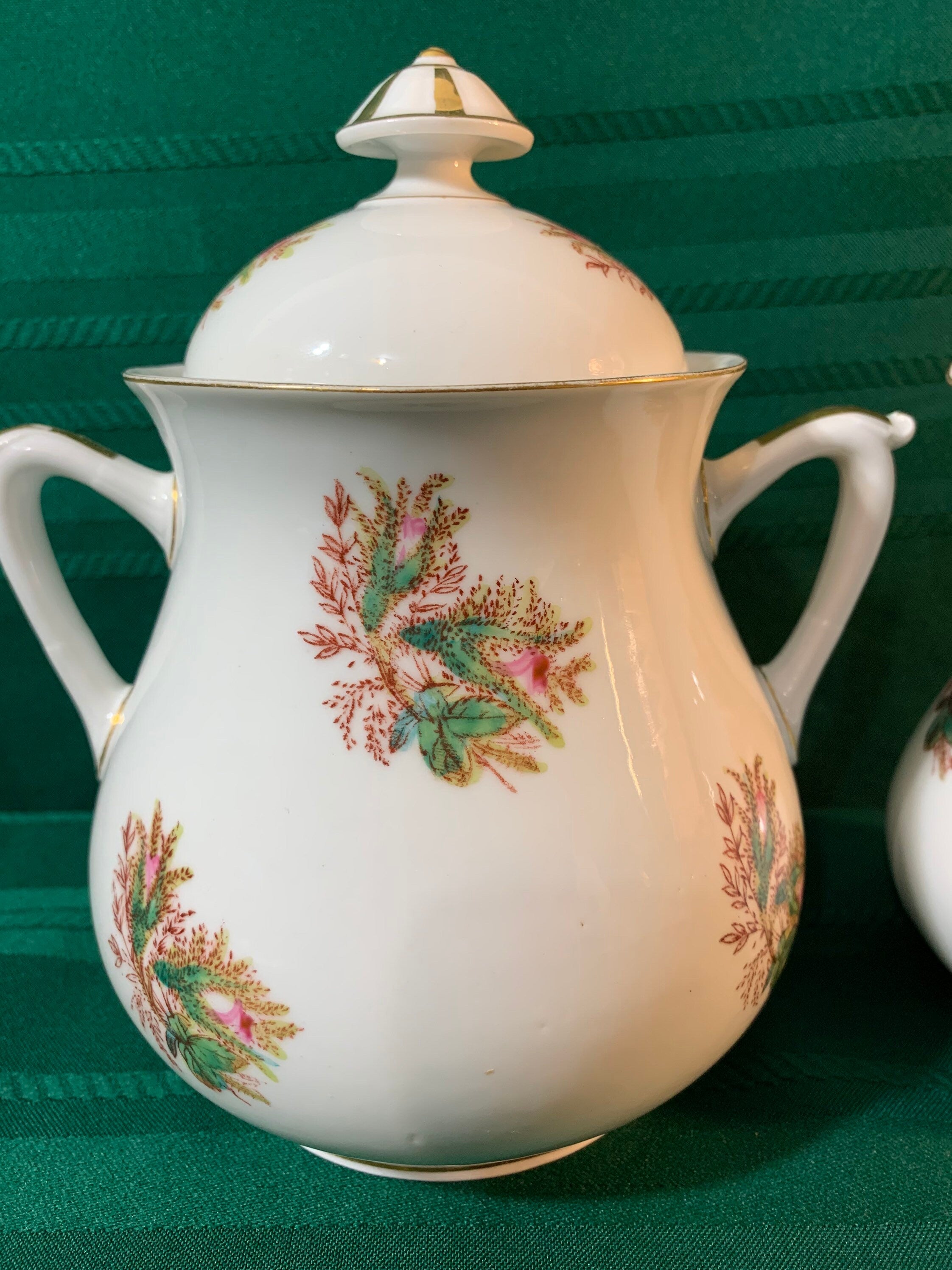 Antique Limoges Creamer and Sugar Set circa 1884-1900