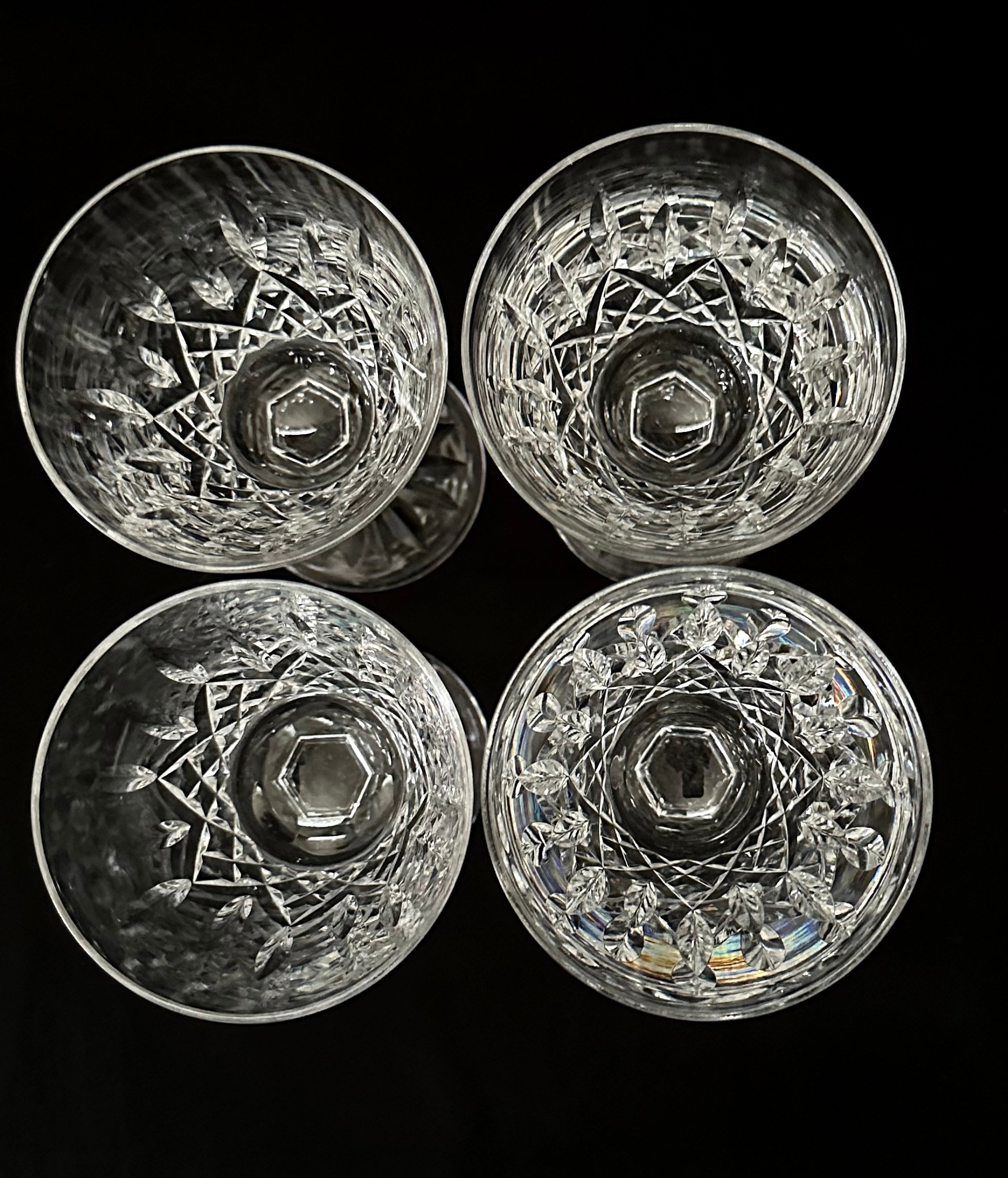8 Waterford Lismore Crystal Wine Glasses