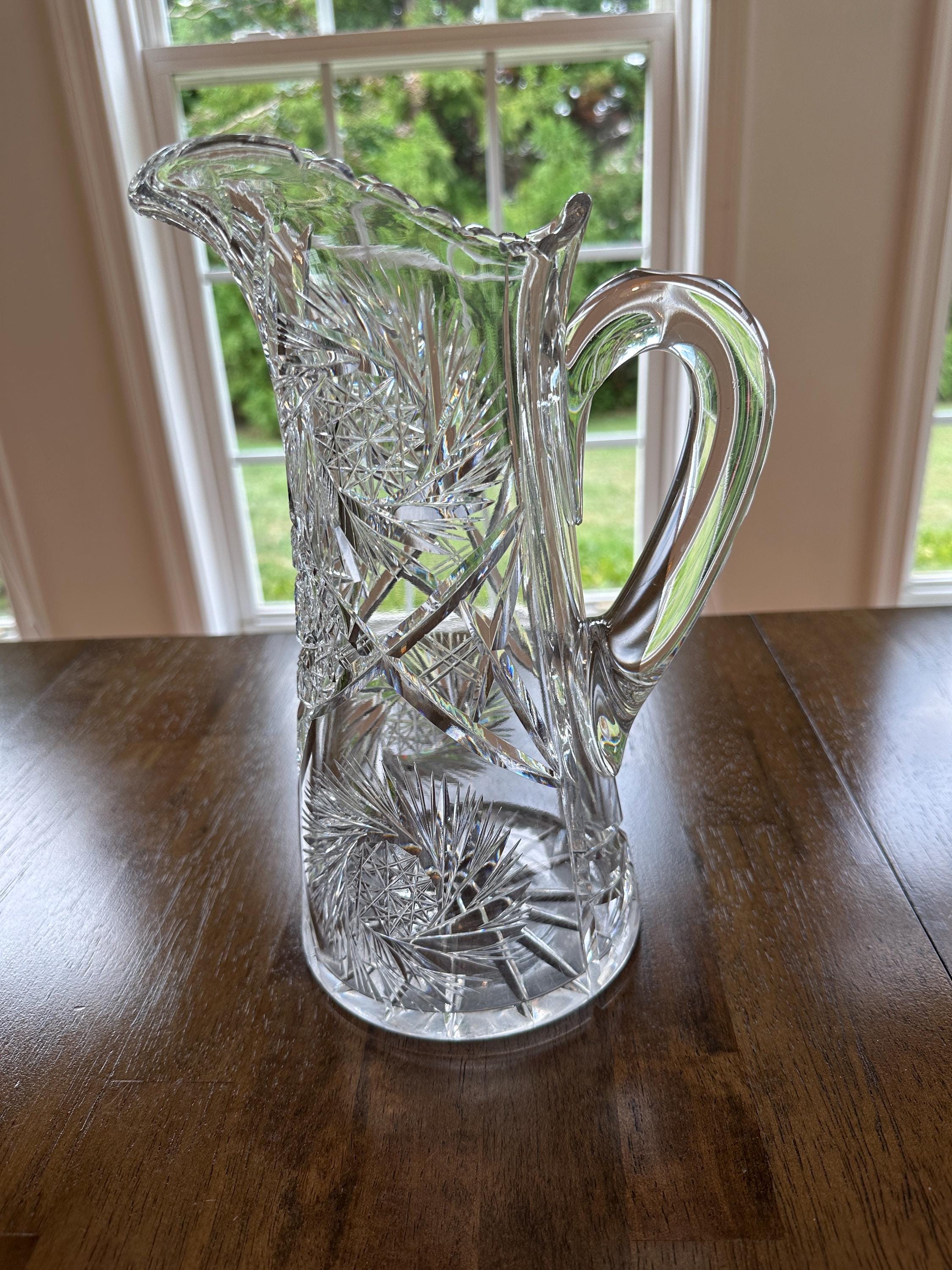 American Brilliant Cut Pitcher