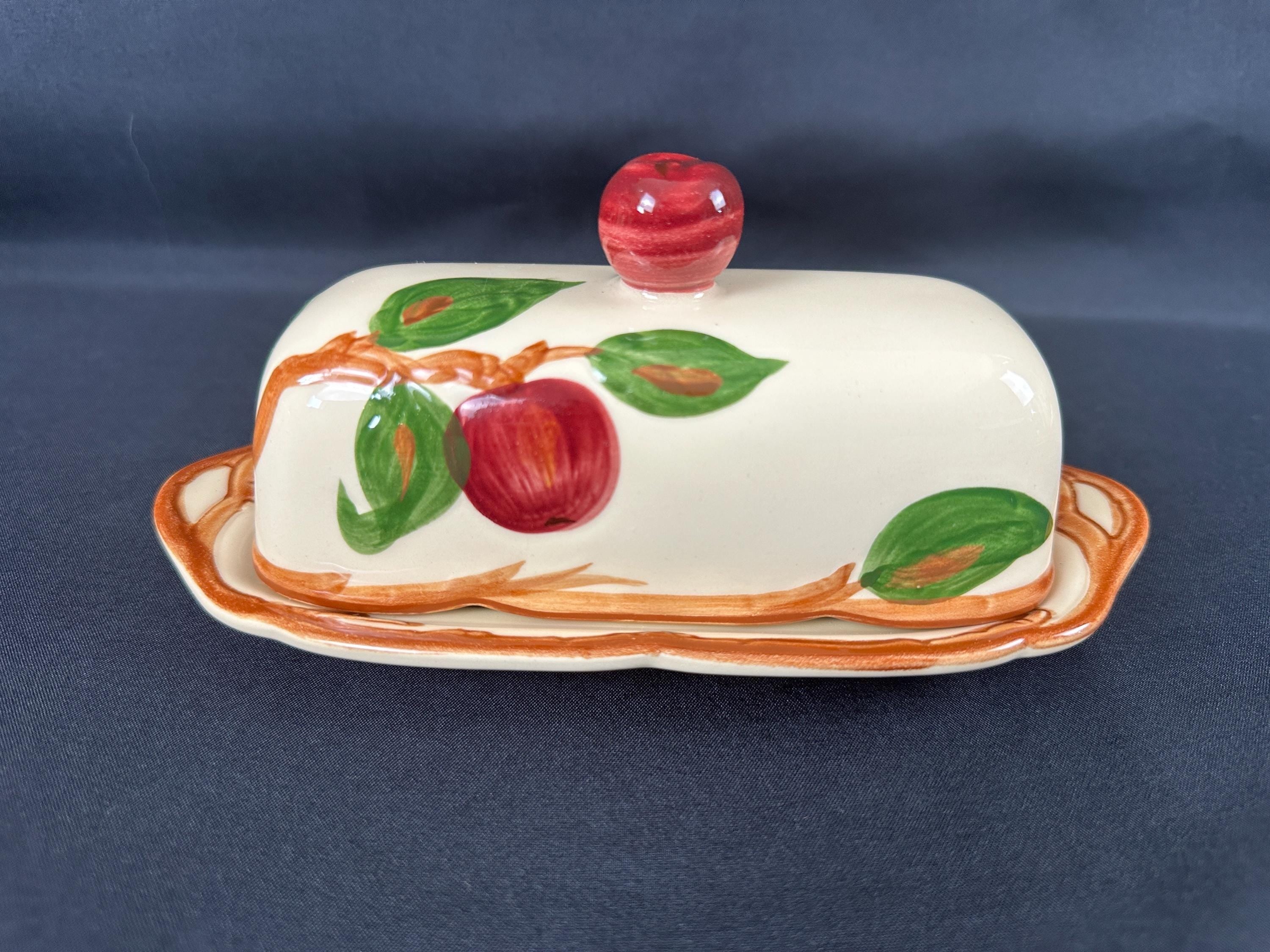 Franciscan Apple Covered Butter Dish USA