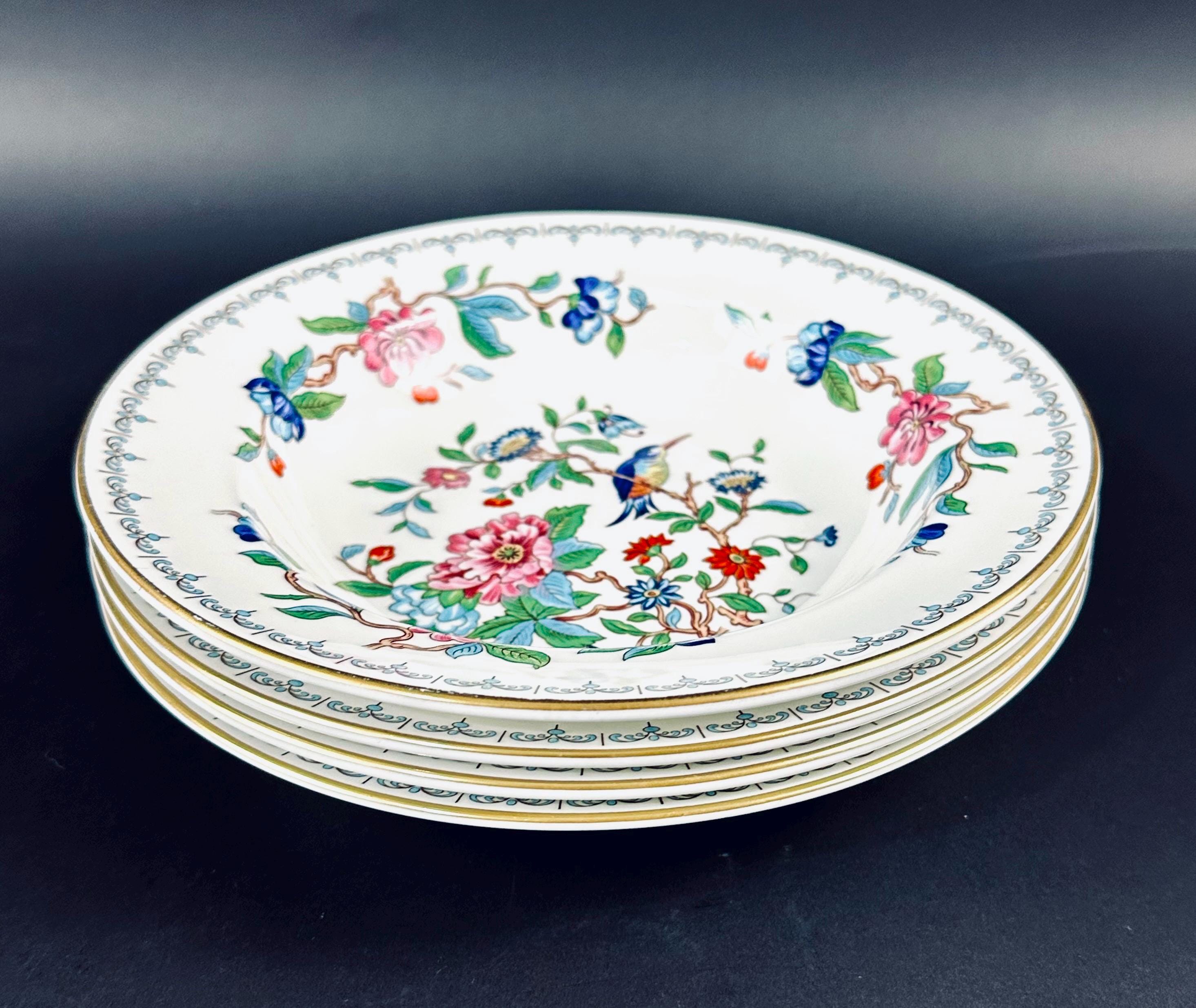Four Aynsley Pembroke Soup Bowls