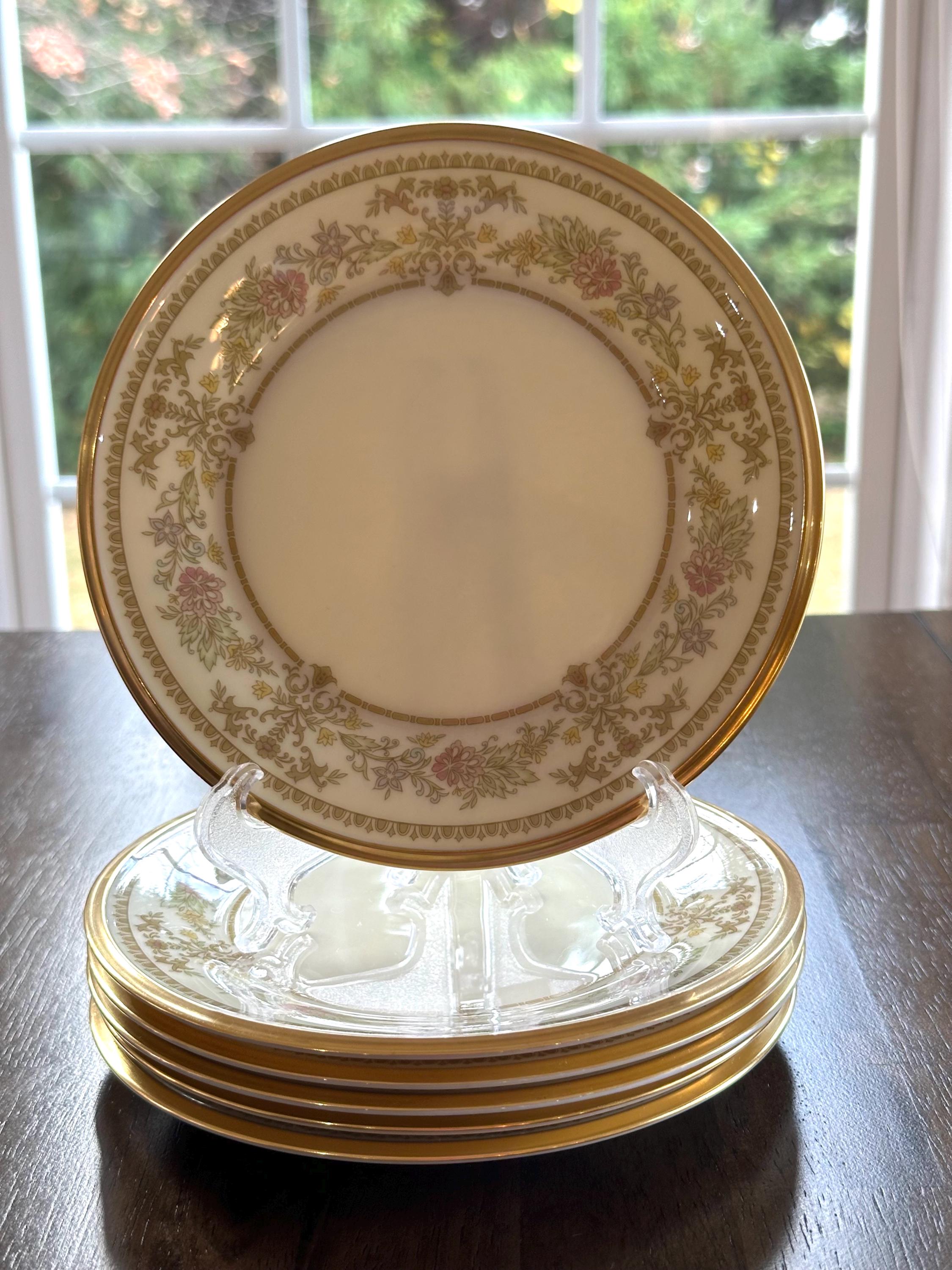 6 Lenox Castle Garden Bread Plates