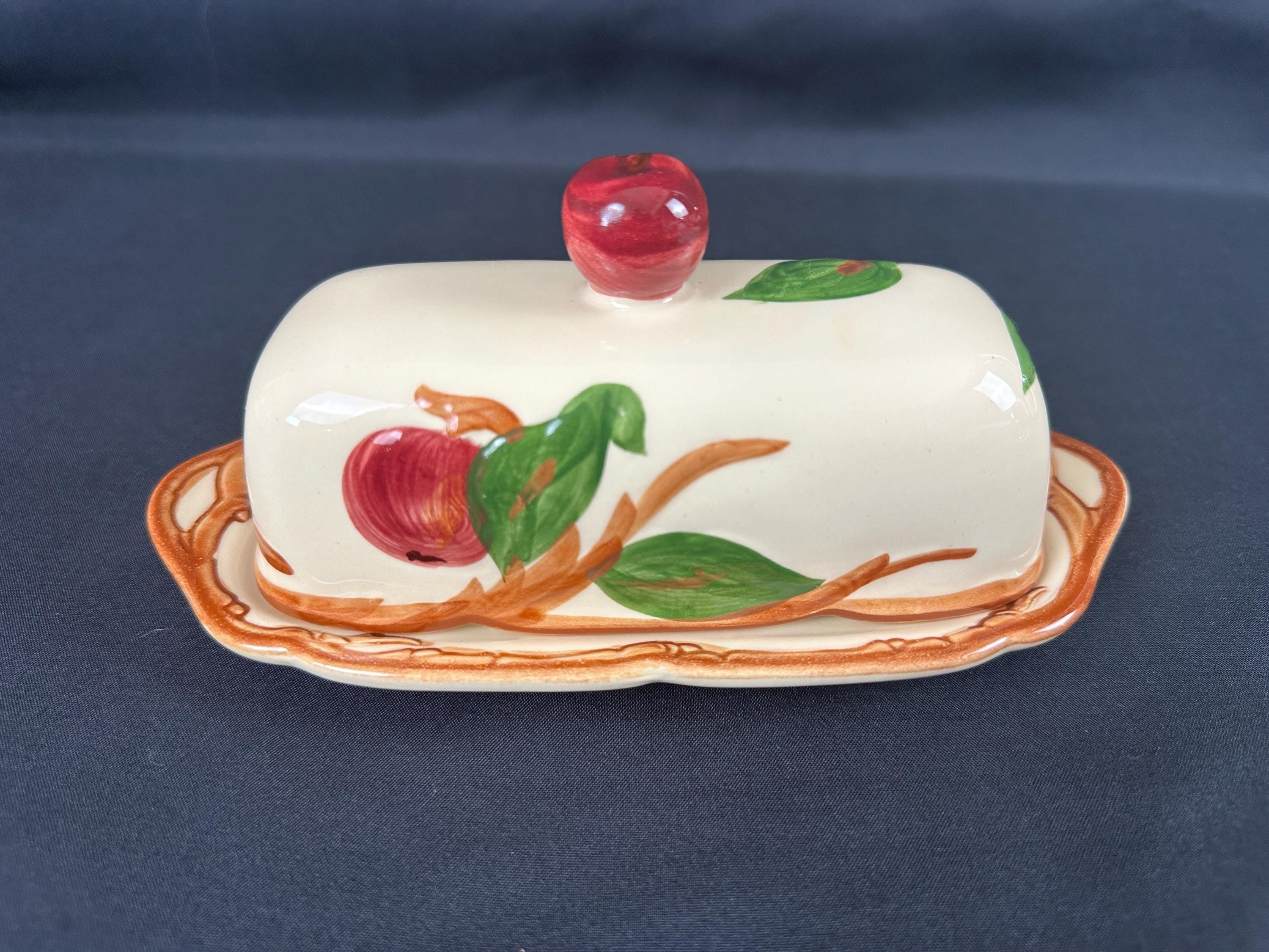 Franciscan Apple Covered Butter Dish USA