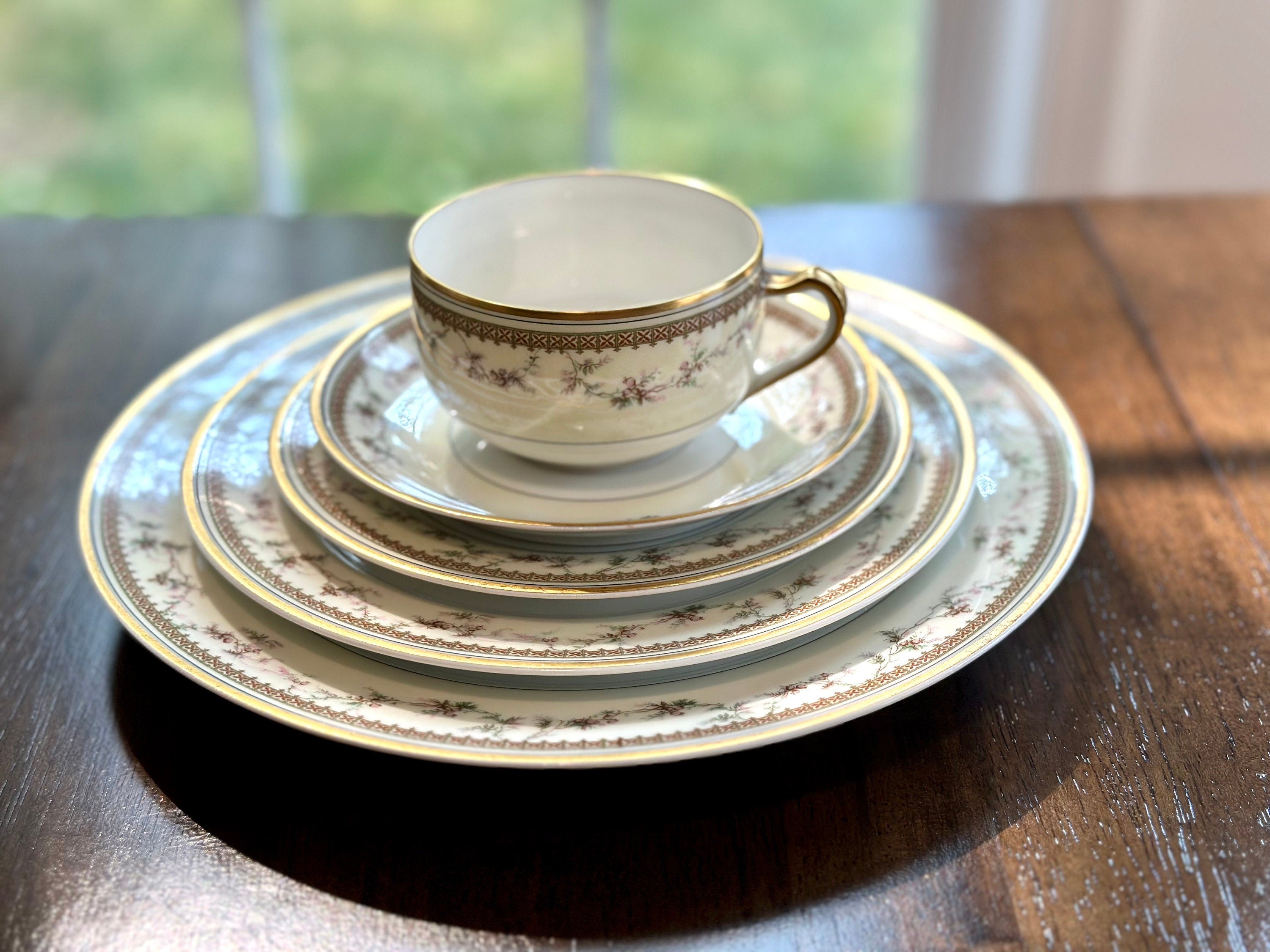 Haviland Limoges Yale 5 Piece Place Settings