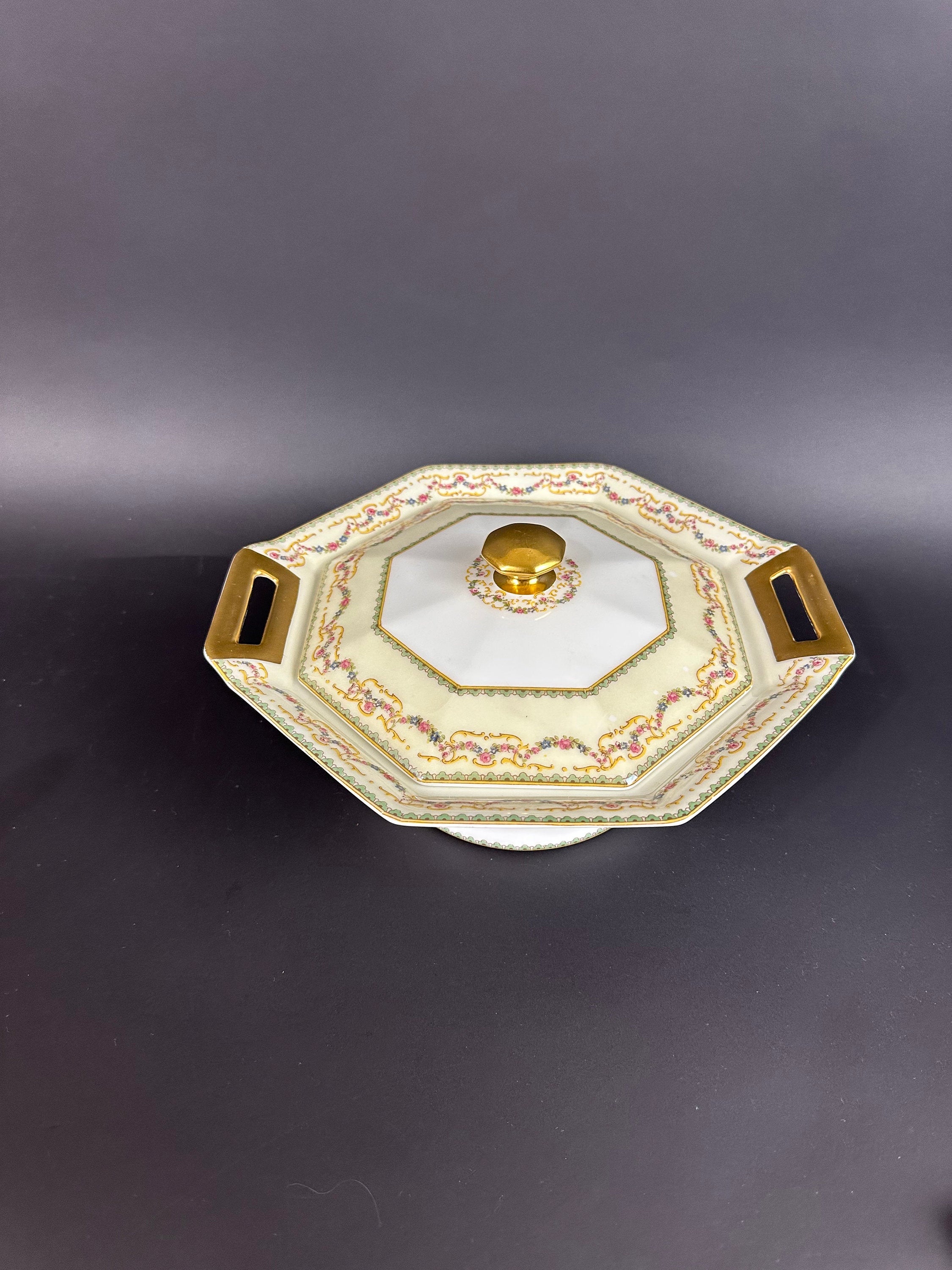 Haviland Venice Antique Covered Serving Bowl