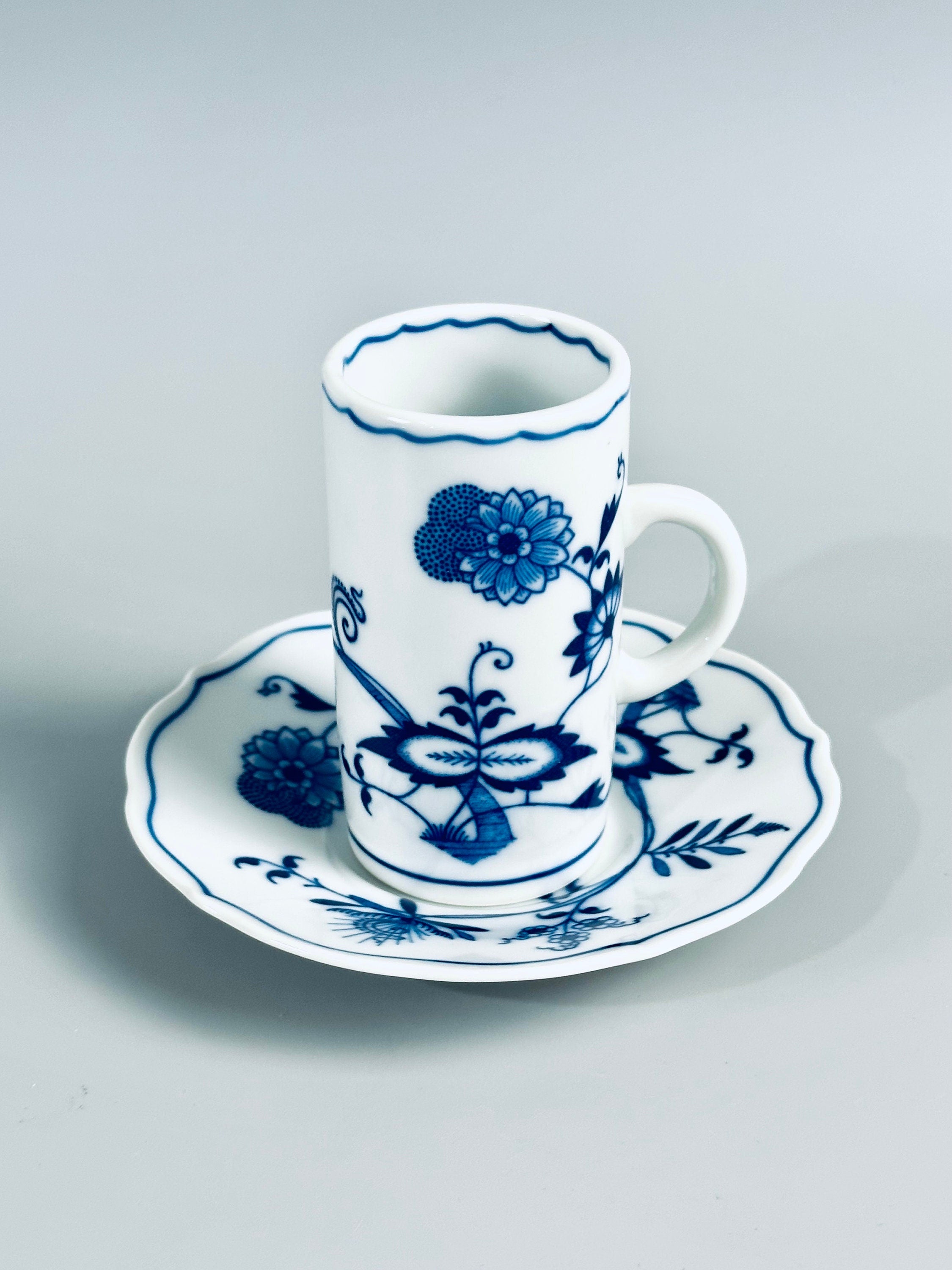 Blue Danube Irish Coffee Cups and Saucers
