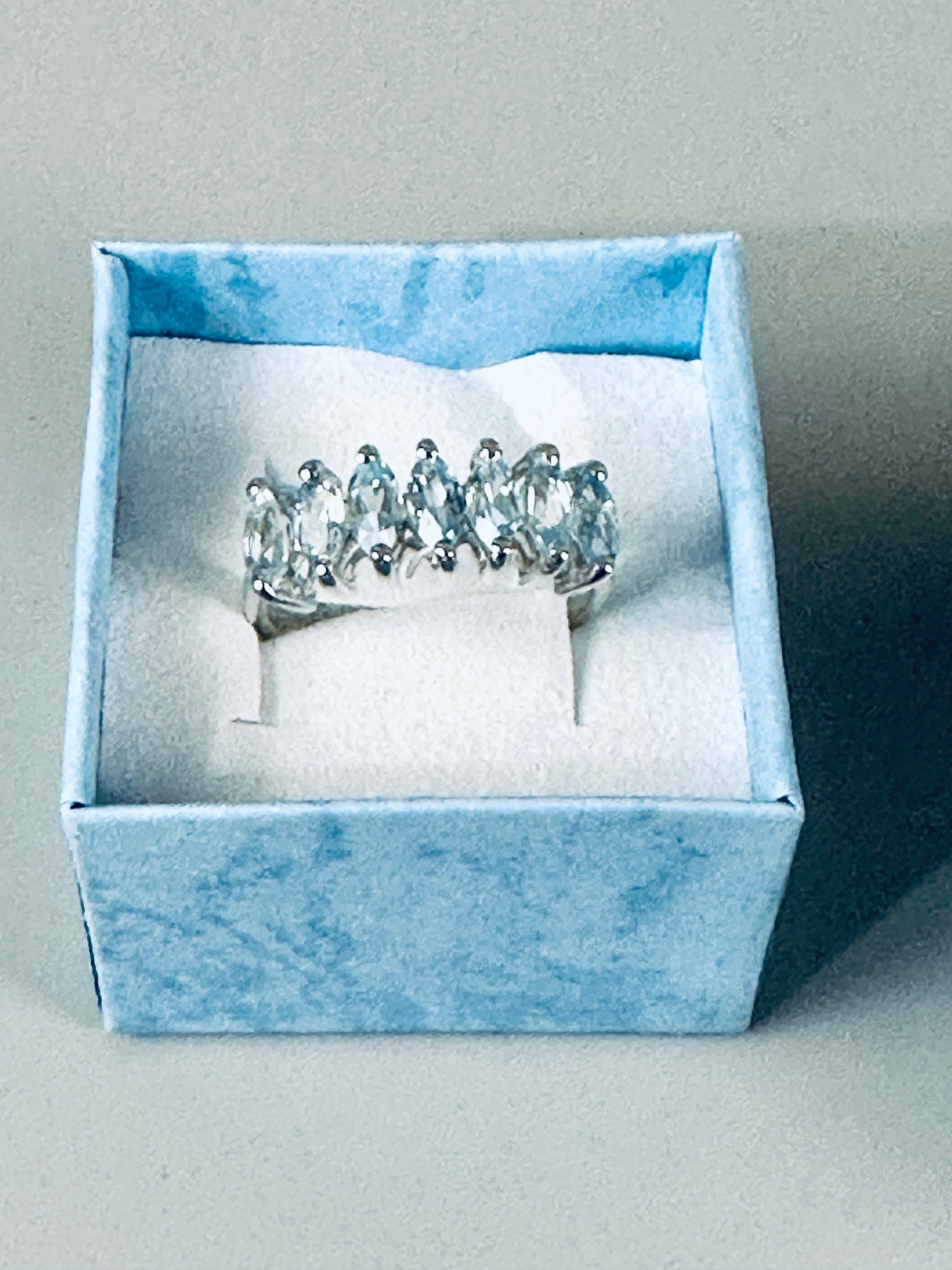 Aquamarine Sterling Ring