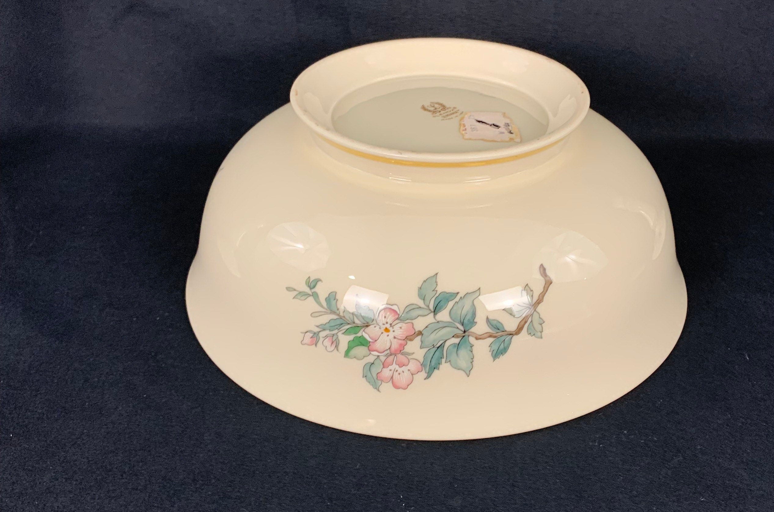 Lenox Serenade Large Serving Bowl and Matching Candlesticks