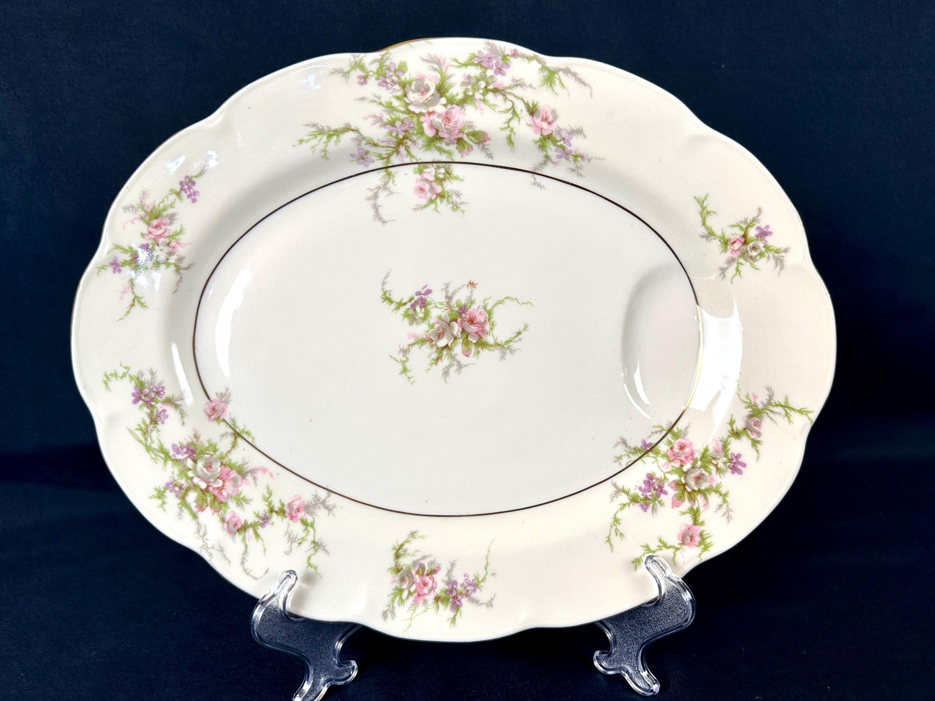 Haviland Rosalinde Serving Platter and Bowl