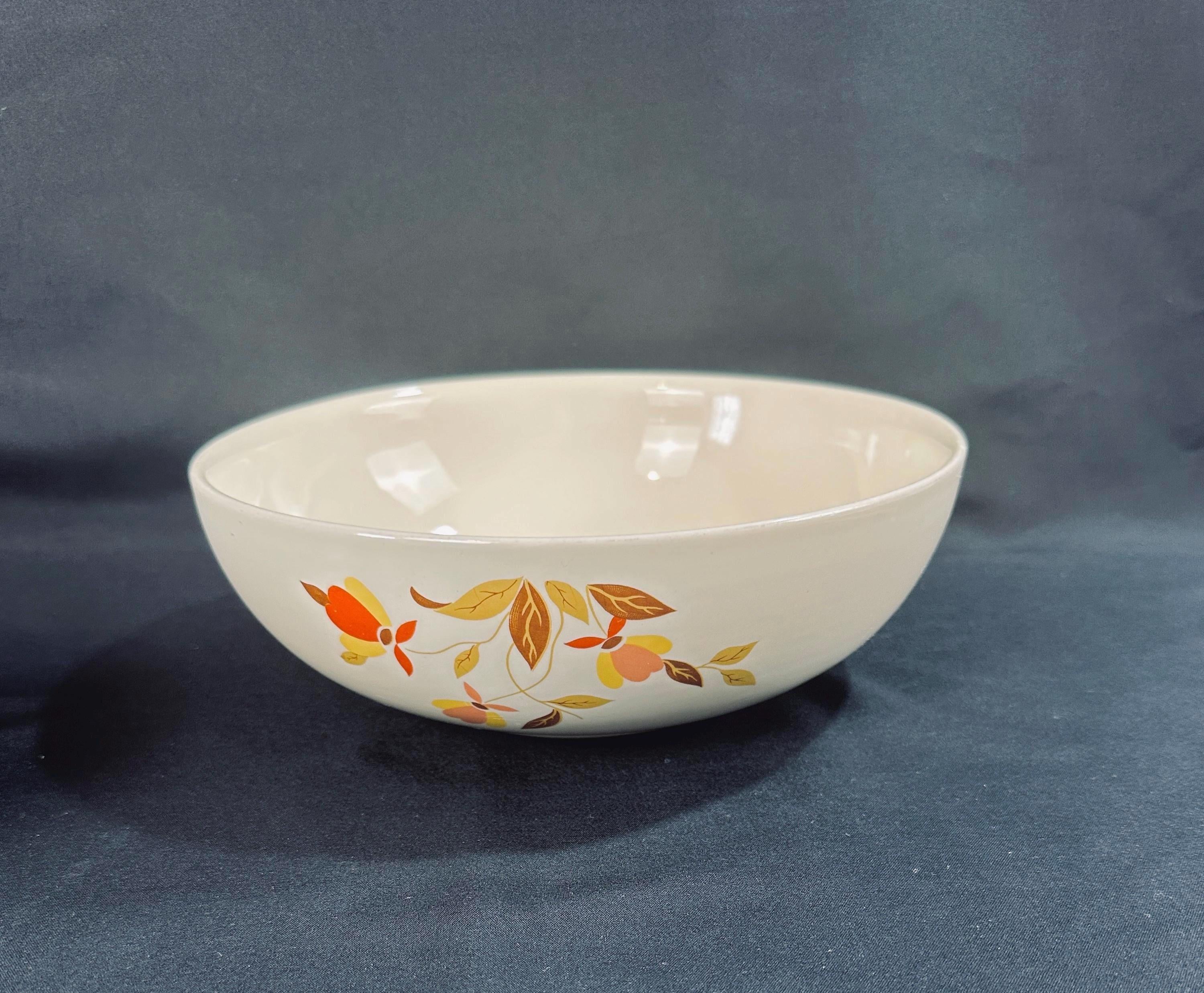 Hall Pottery Autumn Leaf Serving Bowl
