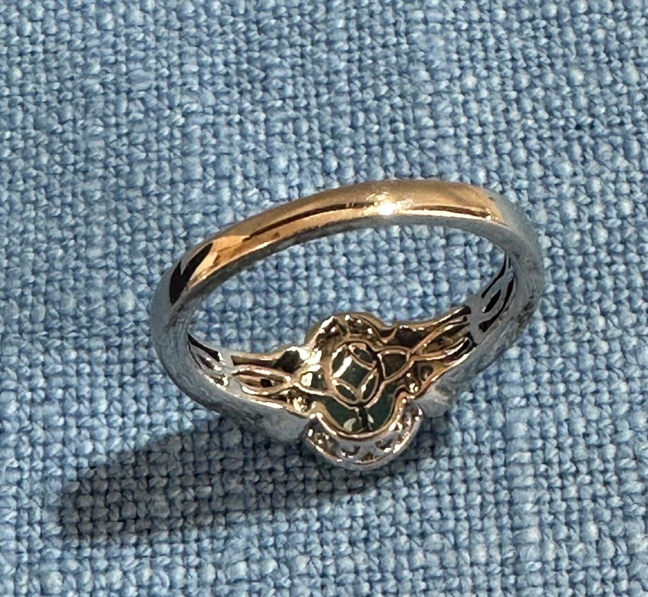 Sterling Silver Amazonite Ring size 9