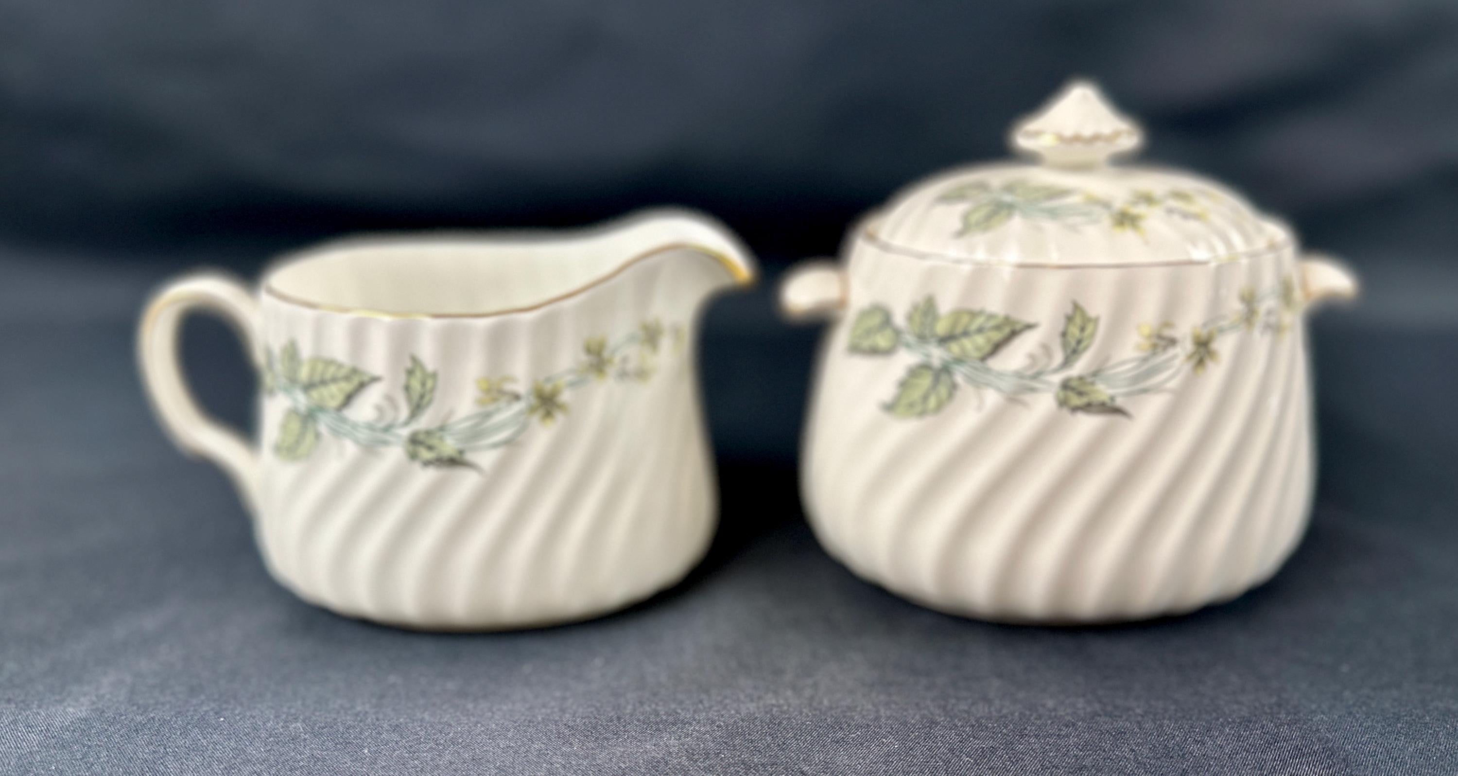 Minton Greenwich Creamer and Sugar Bowl