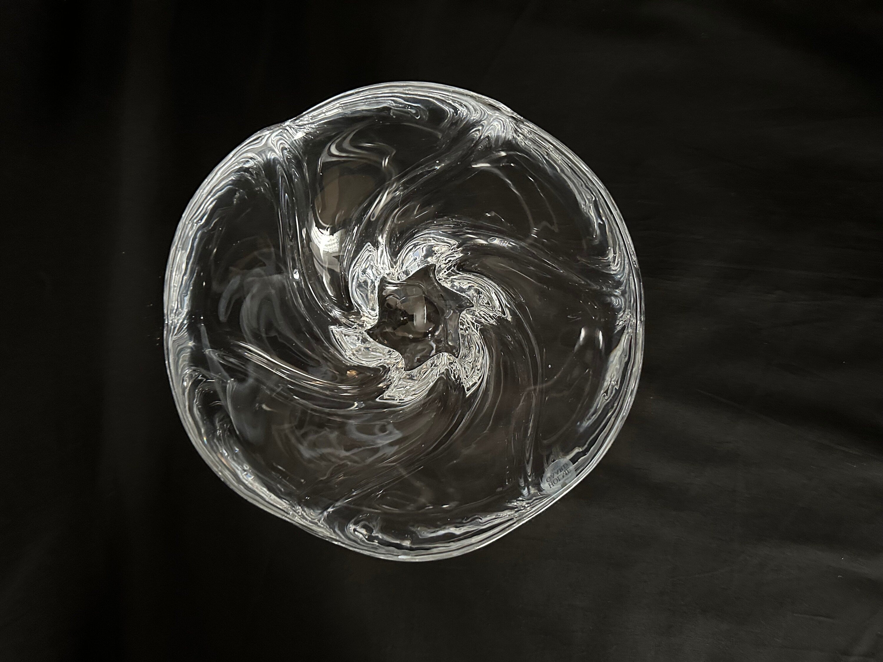 Holmegaaurd Vintage Crystal Art Glass Bowl