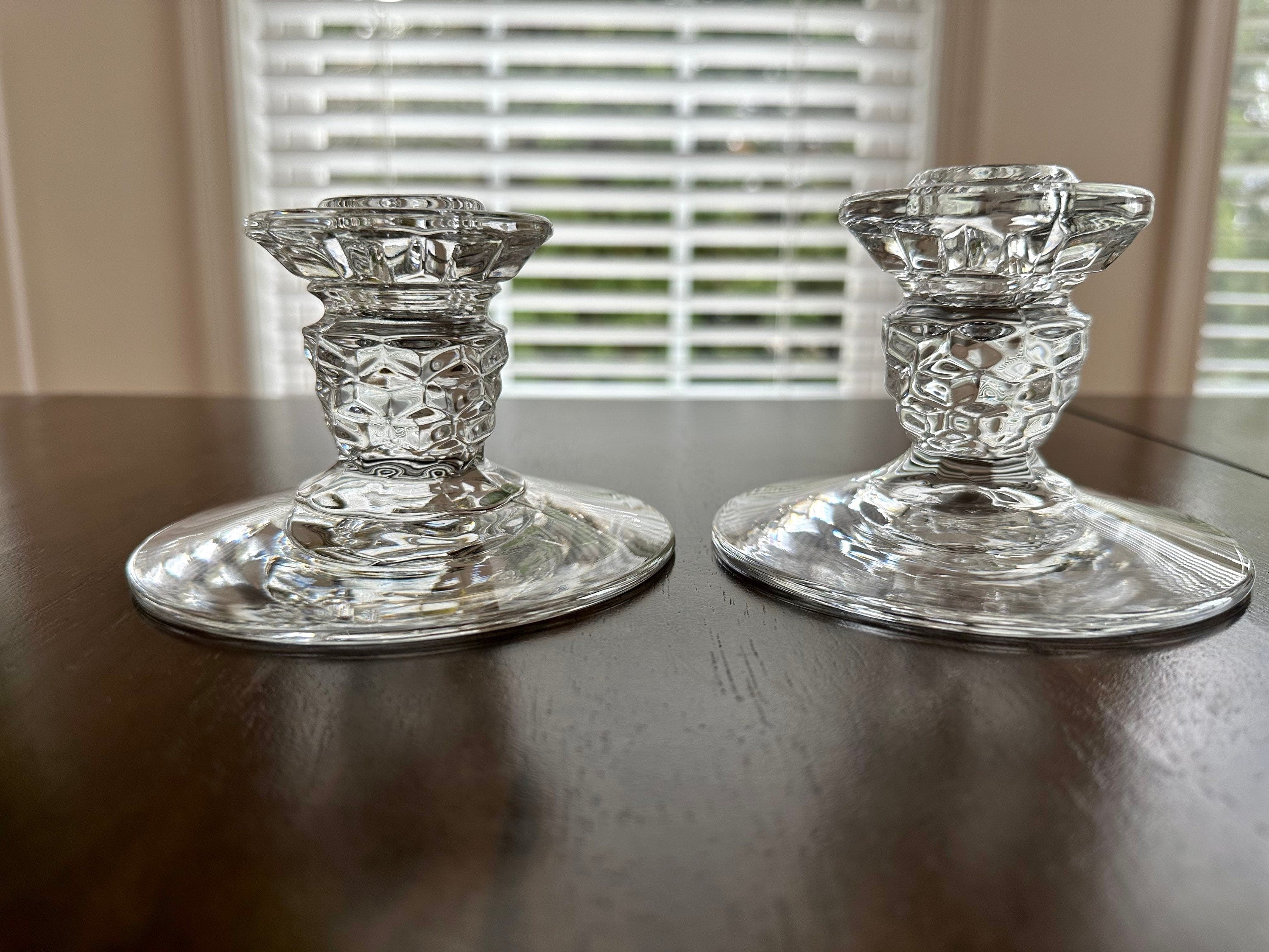 Fostoria American Candle Holders