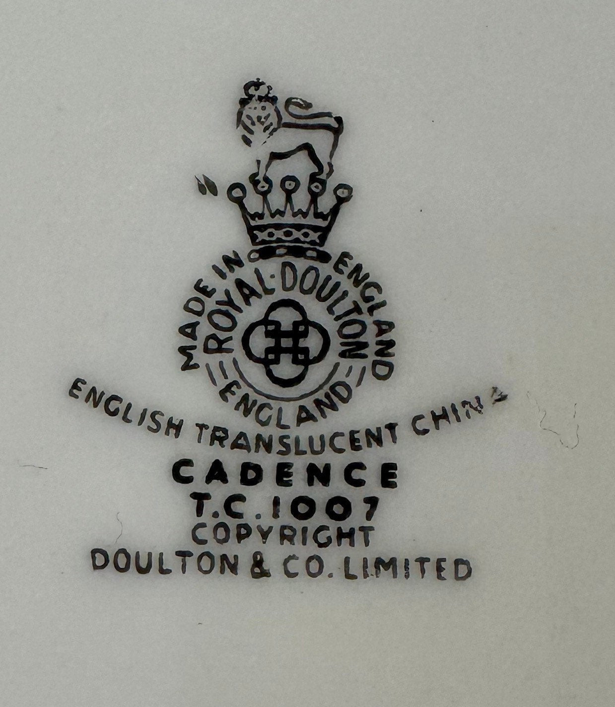 Royal Doulton Cadence Creamer and Sugar Bowl