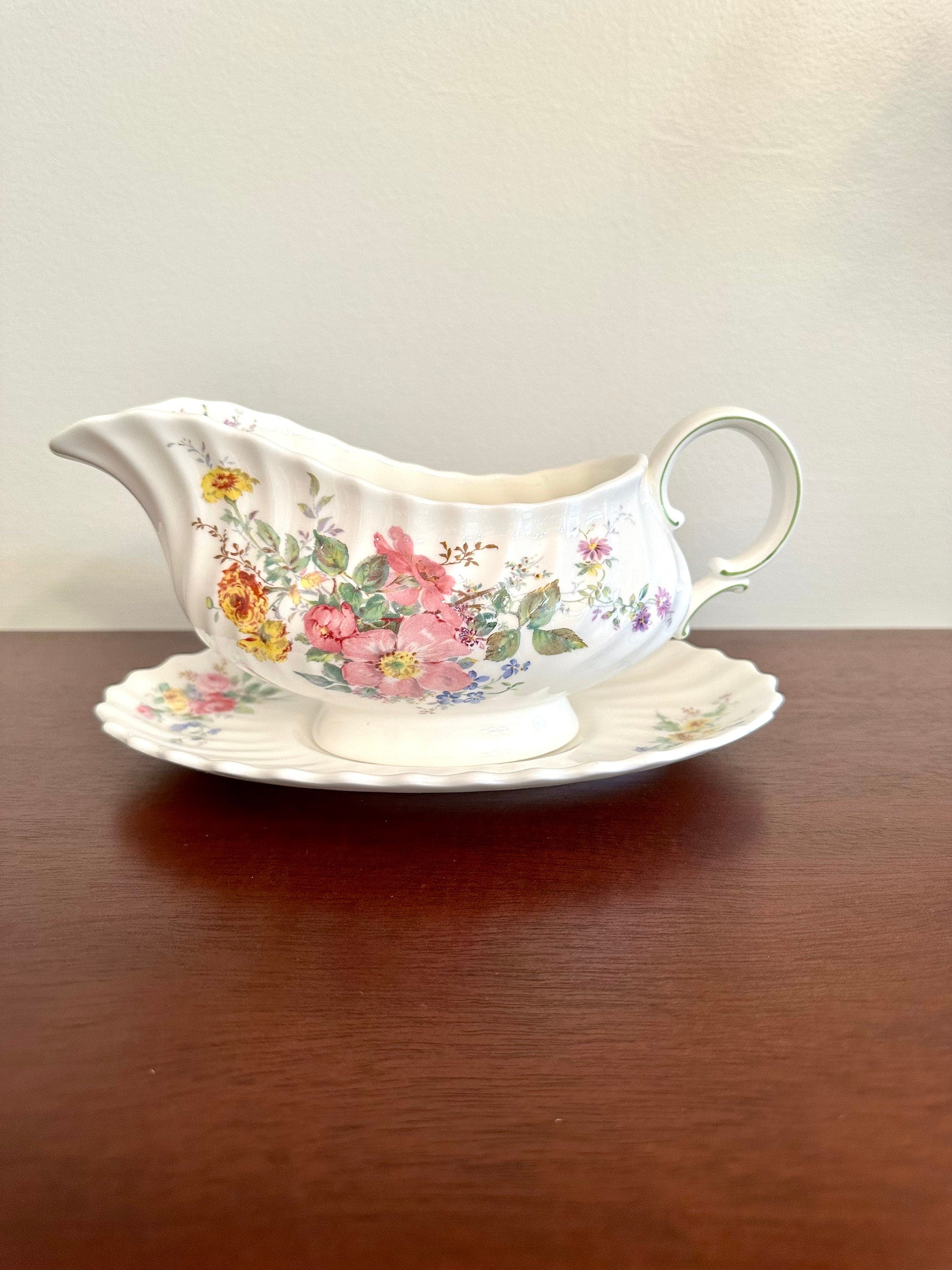 Arcadia Gravy Boat by Royal Doulton with Underplate