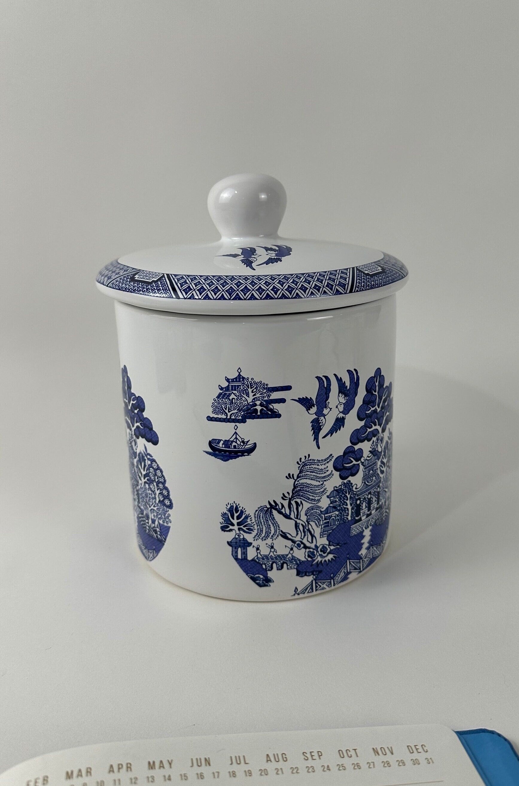 Cuthbertson Blue Willow Small Canister