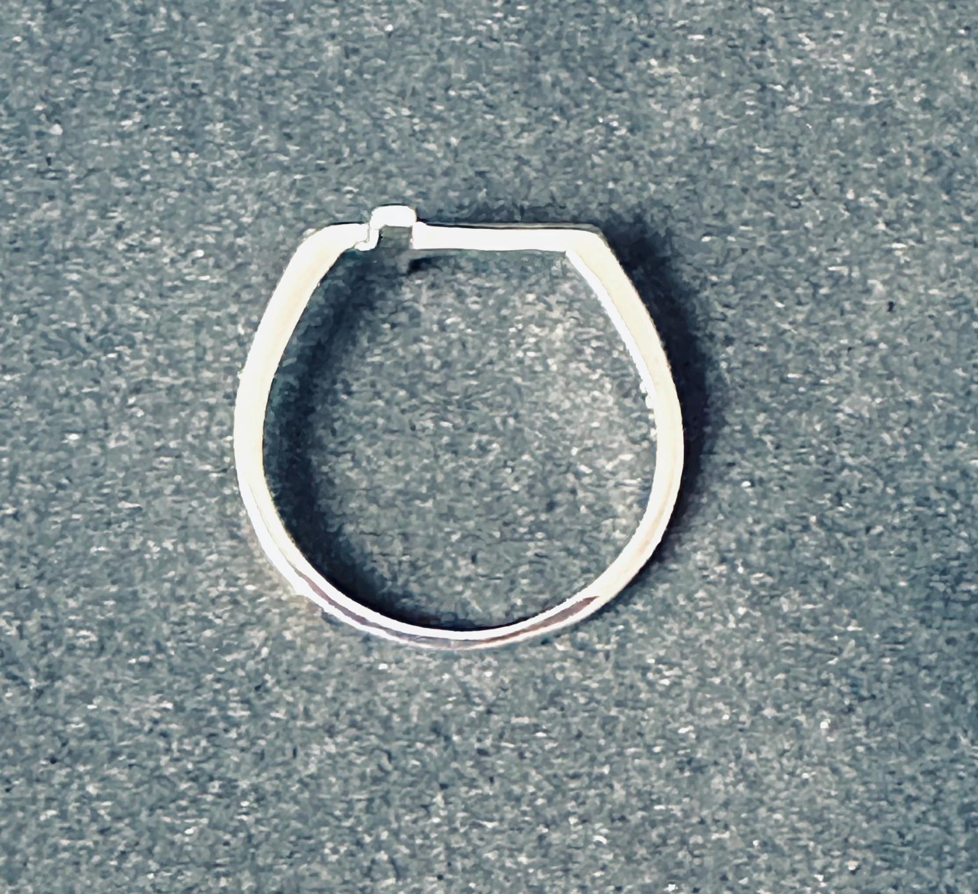 Delicate Crucifix Sterling Silver Ring