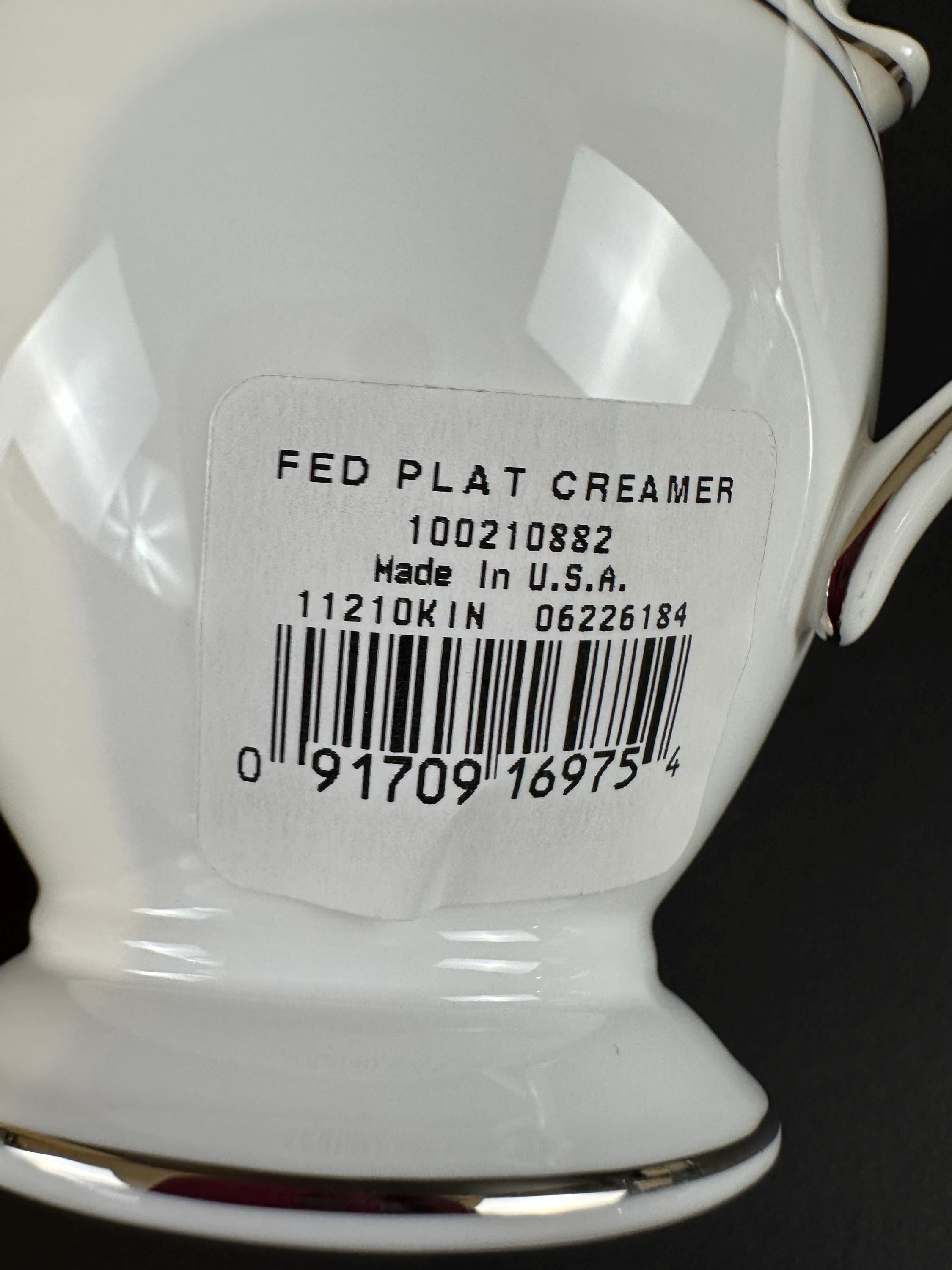Lenox Federal Platinum Creamer