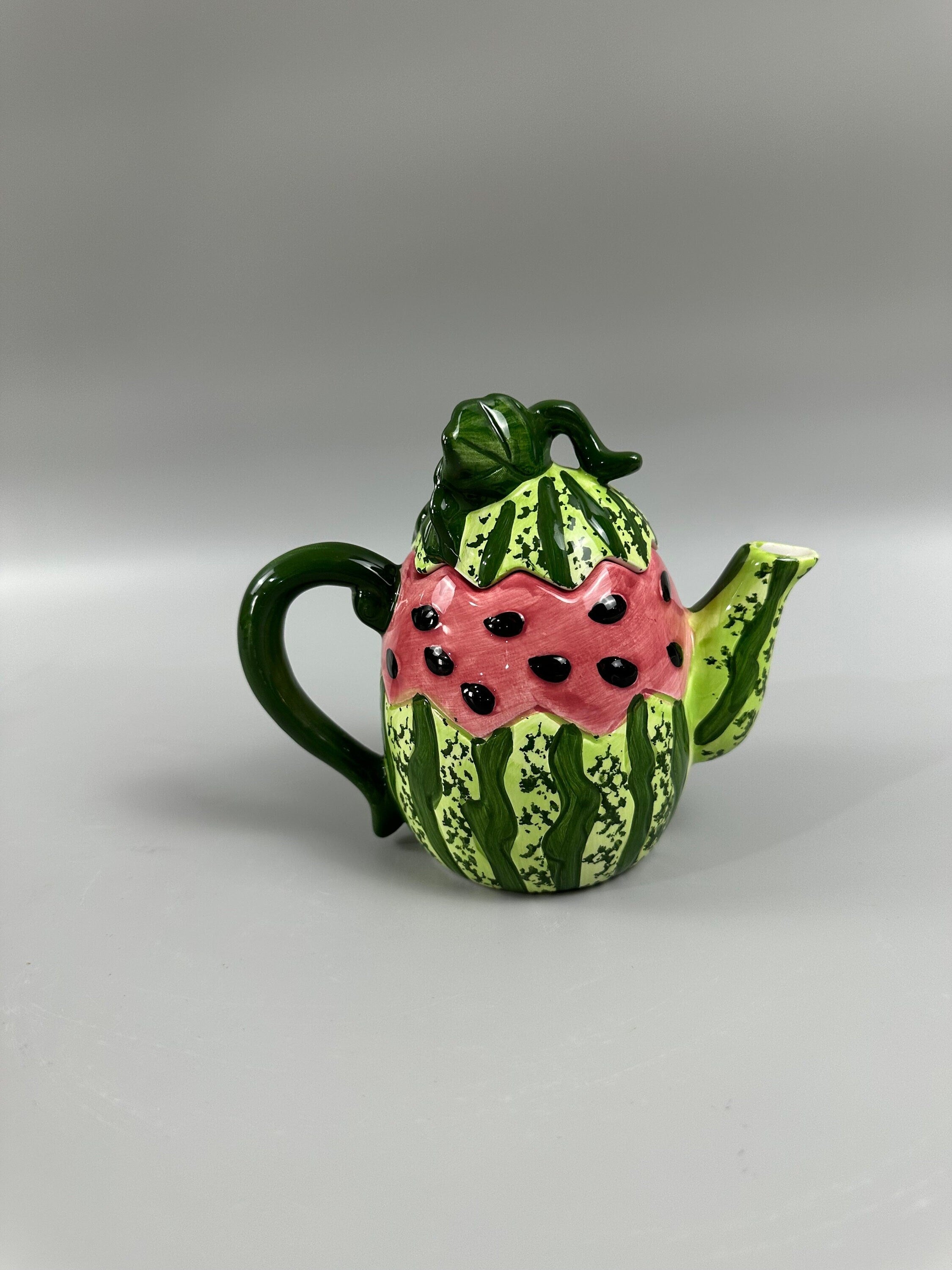 Vintage Cracker Barrel Watermelon Teapot
