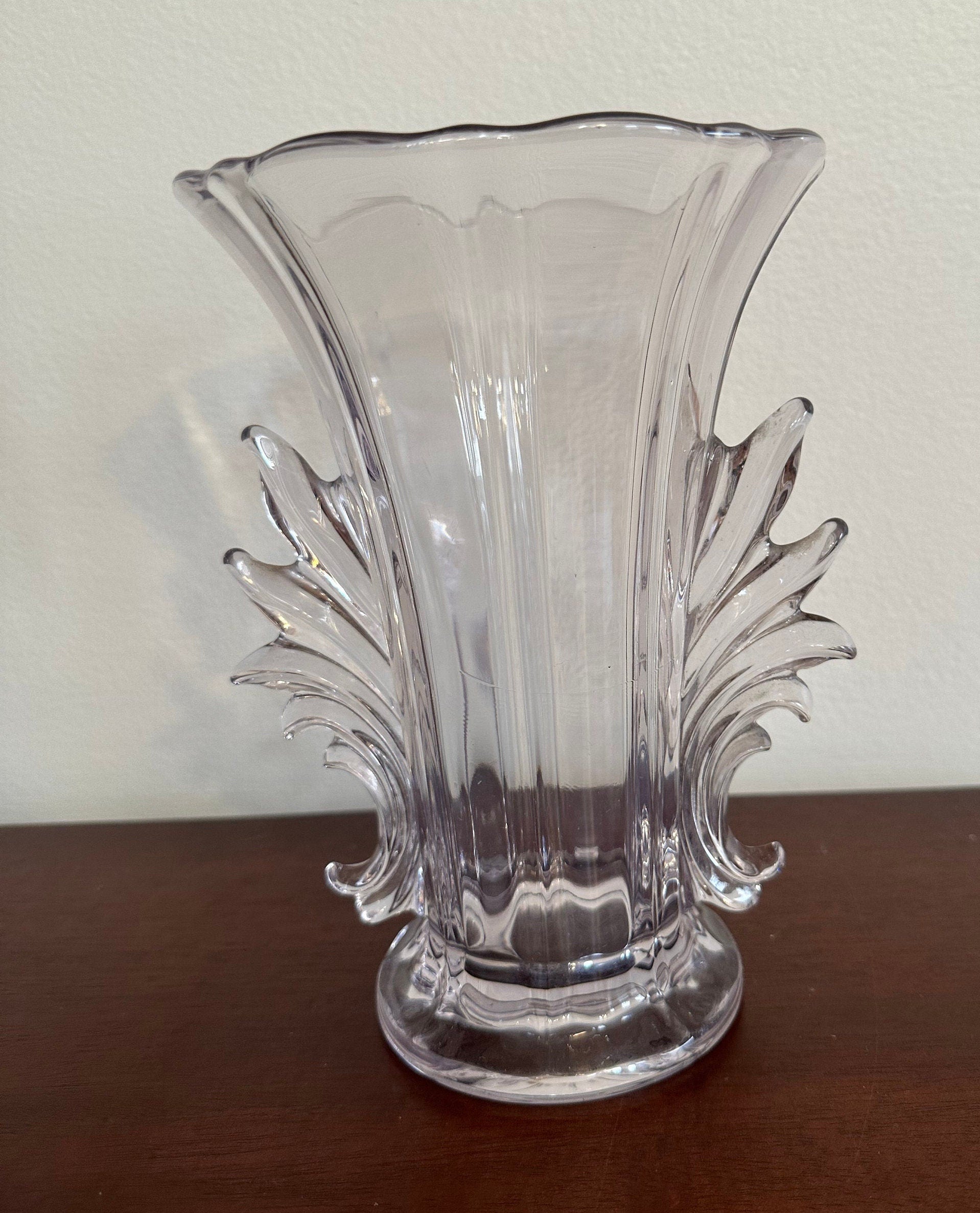 Fostoria Baroque Vase Rare Purple Vase