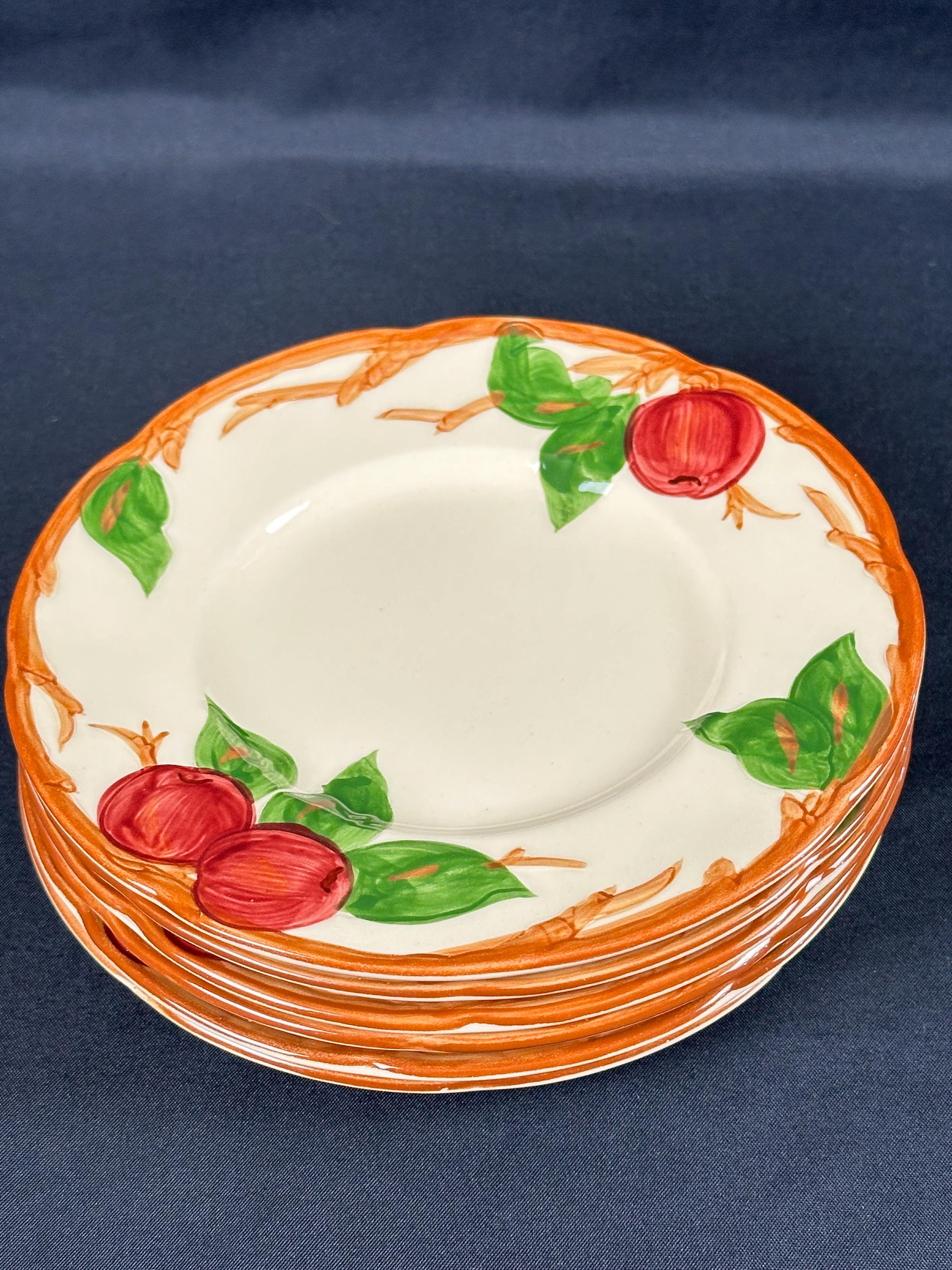 6 Franciscan Apple Bread Plates