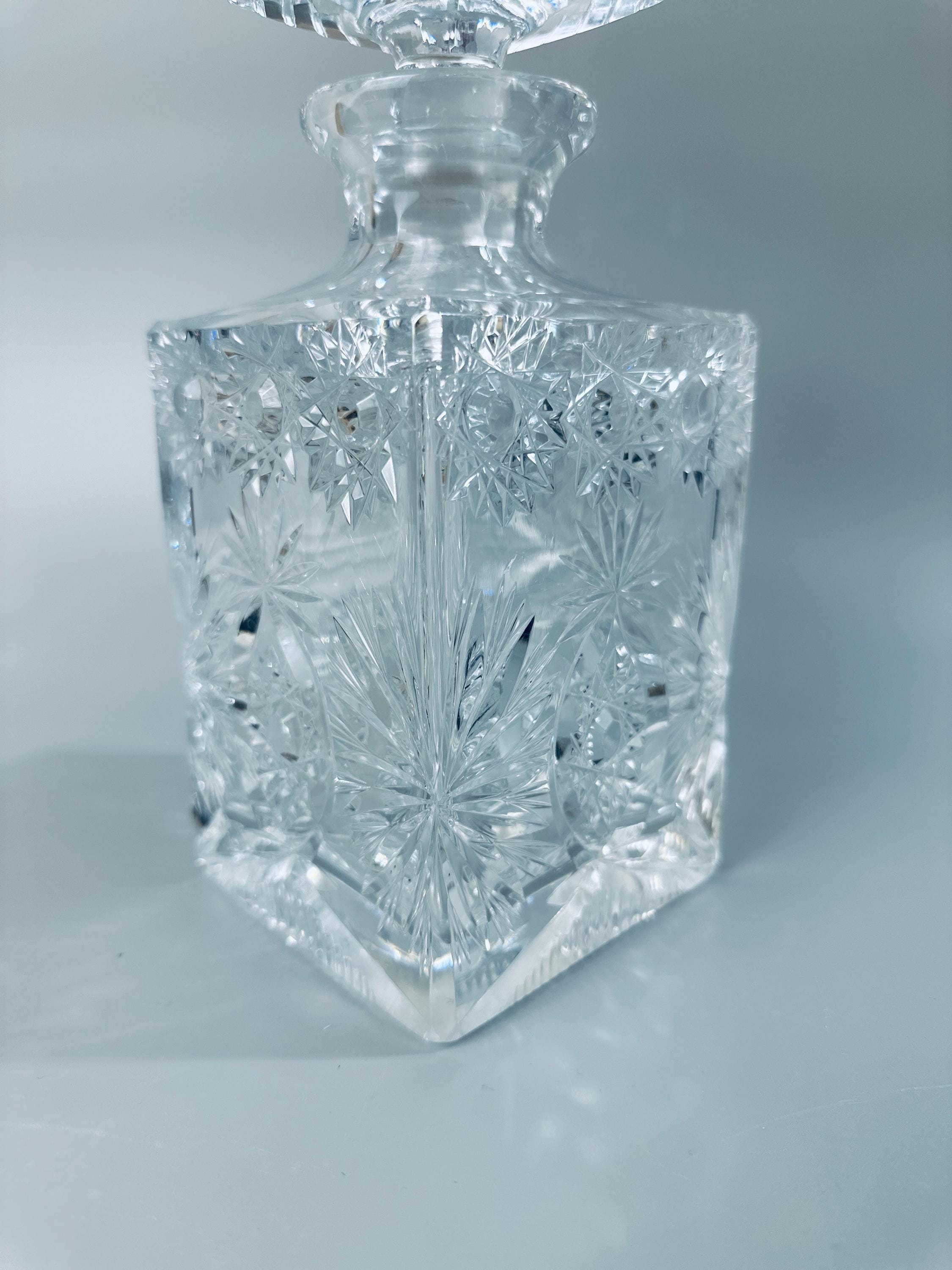 Antique Cut Crystal Spirits Decanter