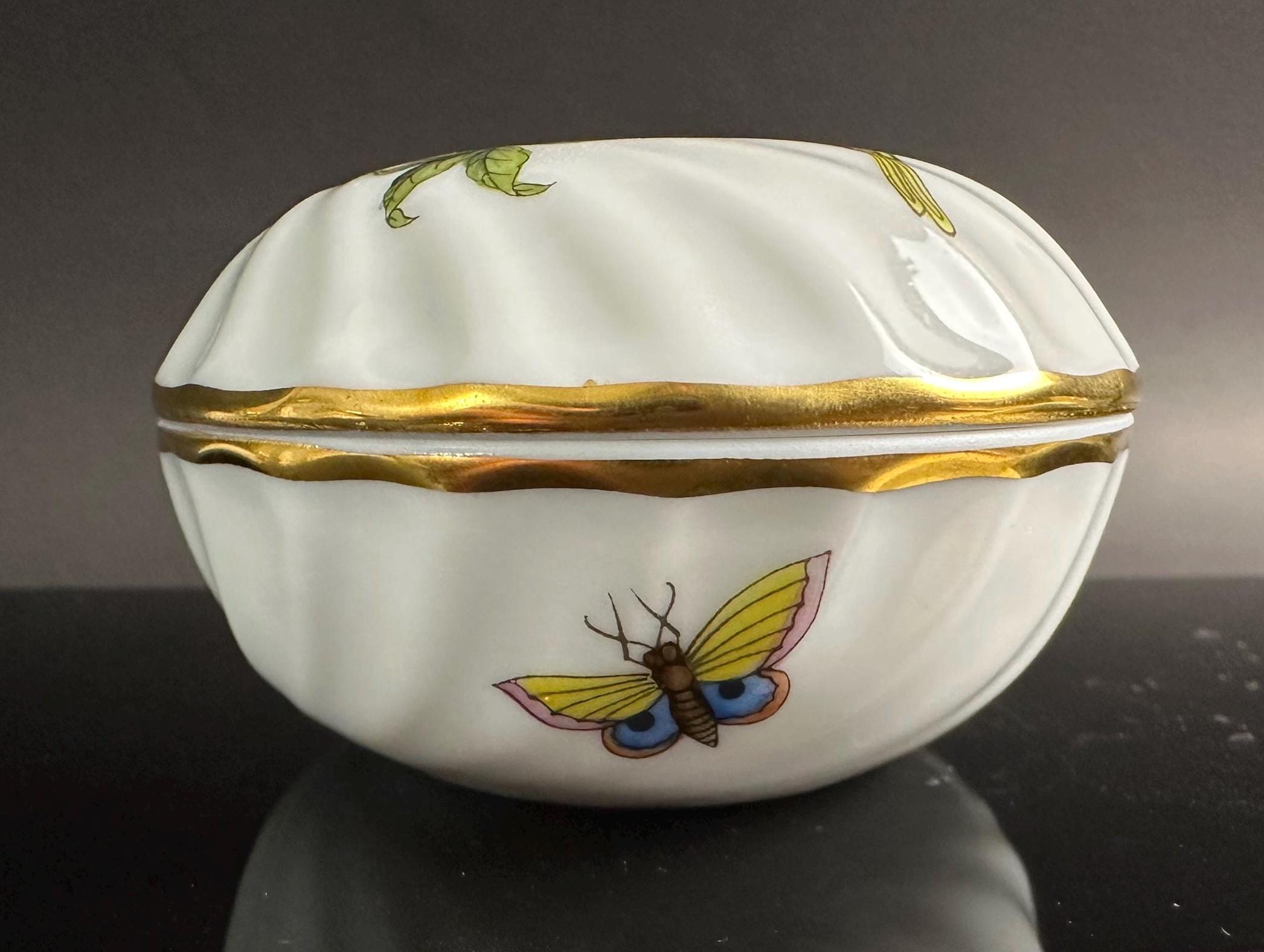 Herend Rothchilds Bird Trinket Boxes